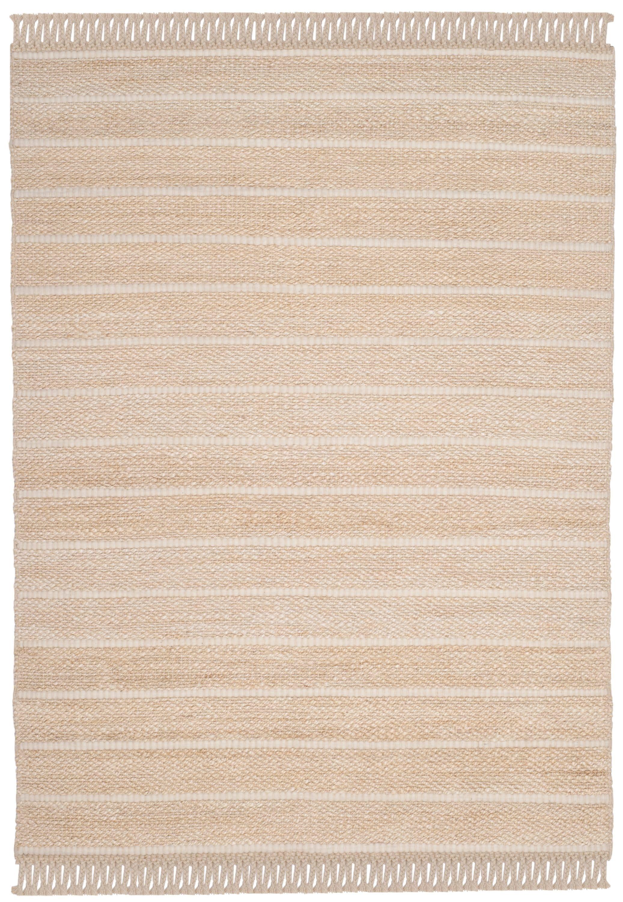 Natural Fiber NF550 Hand Woven Area Rug - Ivory/Ivory - 5'x8' - Safavieh.
