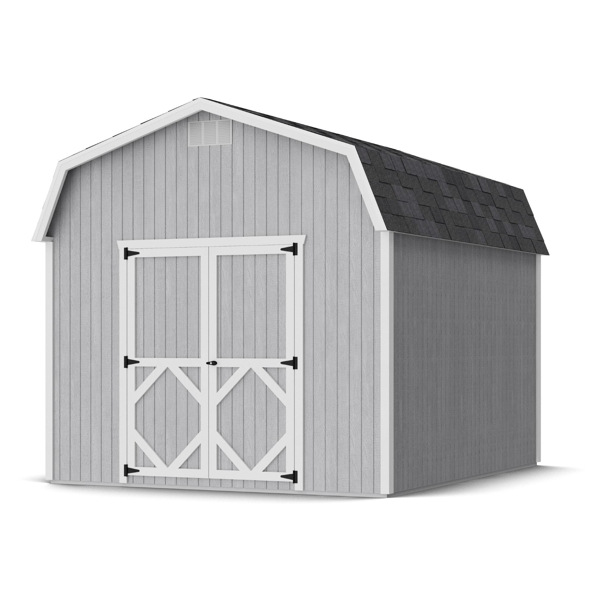 Little Cottage Co. Classic Gambrel Outdoor Wood Storage Barn with 6 ft. Sidewalls