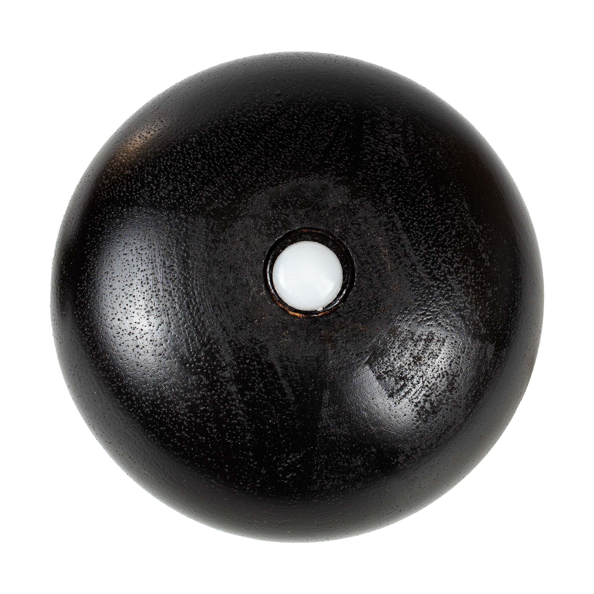 Outwater 4-1/2in H x 4-13/16in Diameter Stained Espresso Solid Hardwood Bun Foot Leg Pack of 4 (Set of 4)