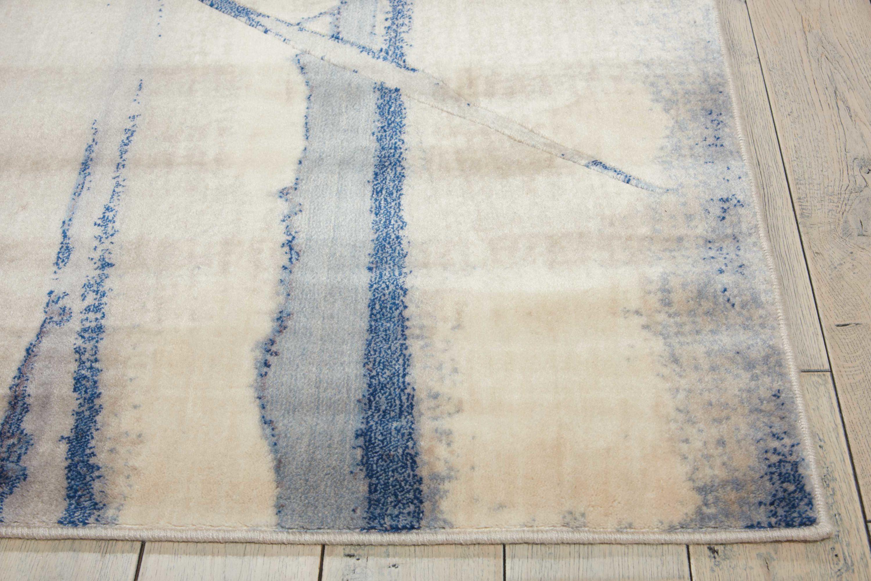 Nourison Somerset Ivory Blue Area Rug ST18 9'6" x 13'