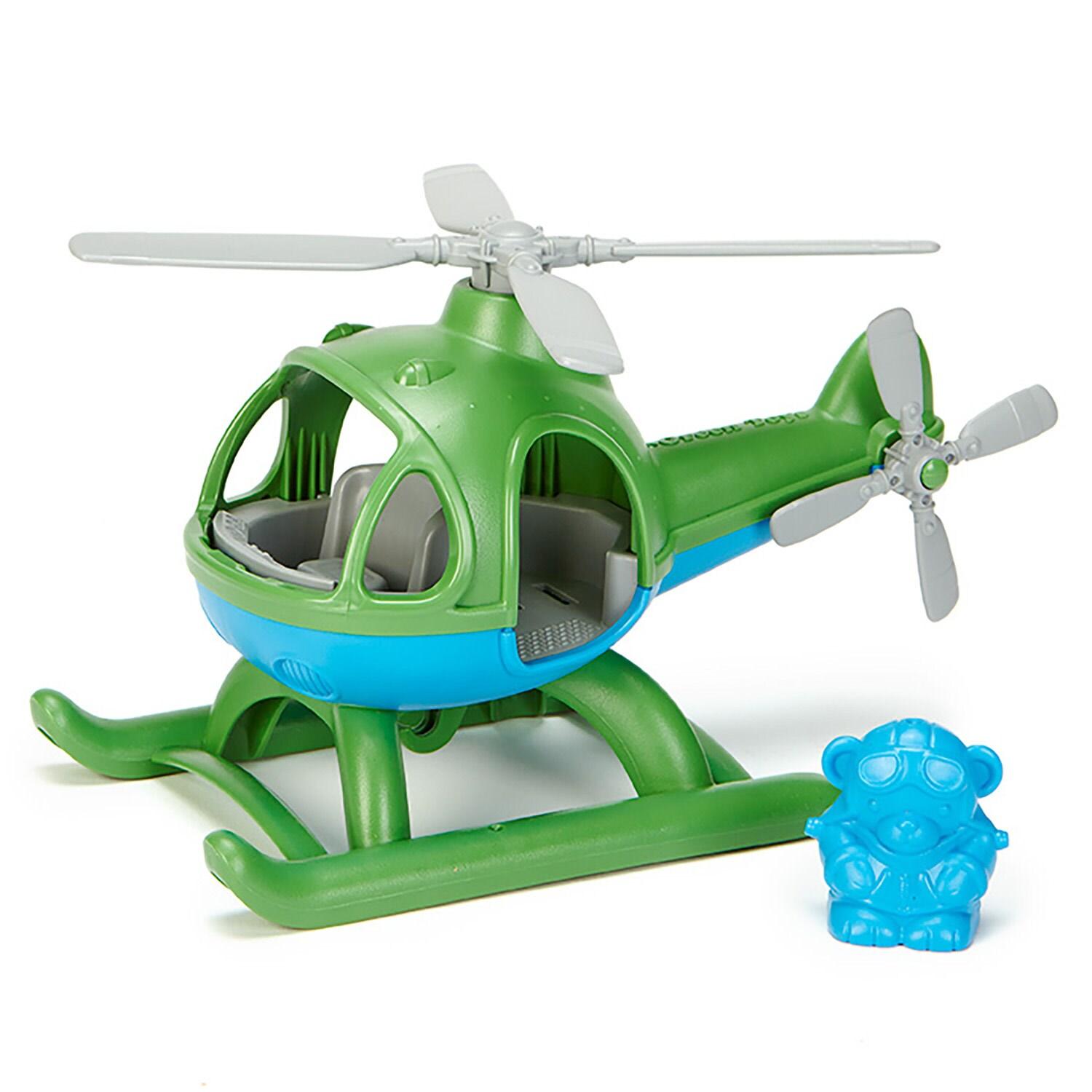 Green Toys Helicopter, Green/Blue