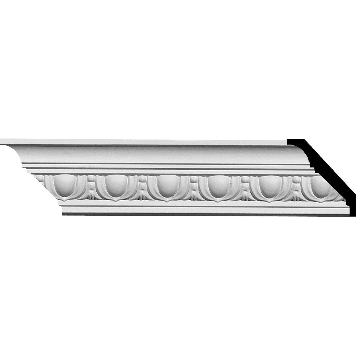 2 1/8"H x 2 1/8"P x 3"F x 94 1/2"L Egg & Dart Crown Moulding