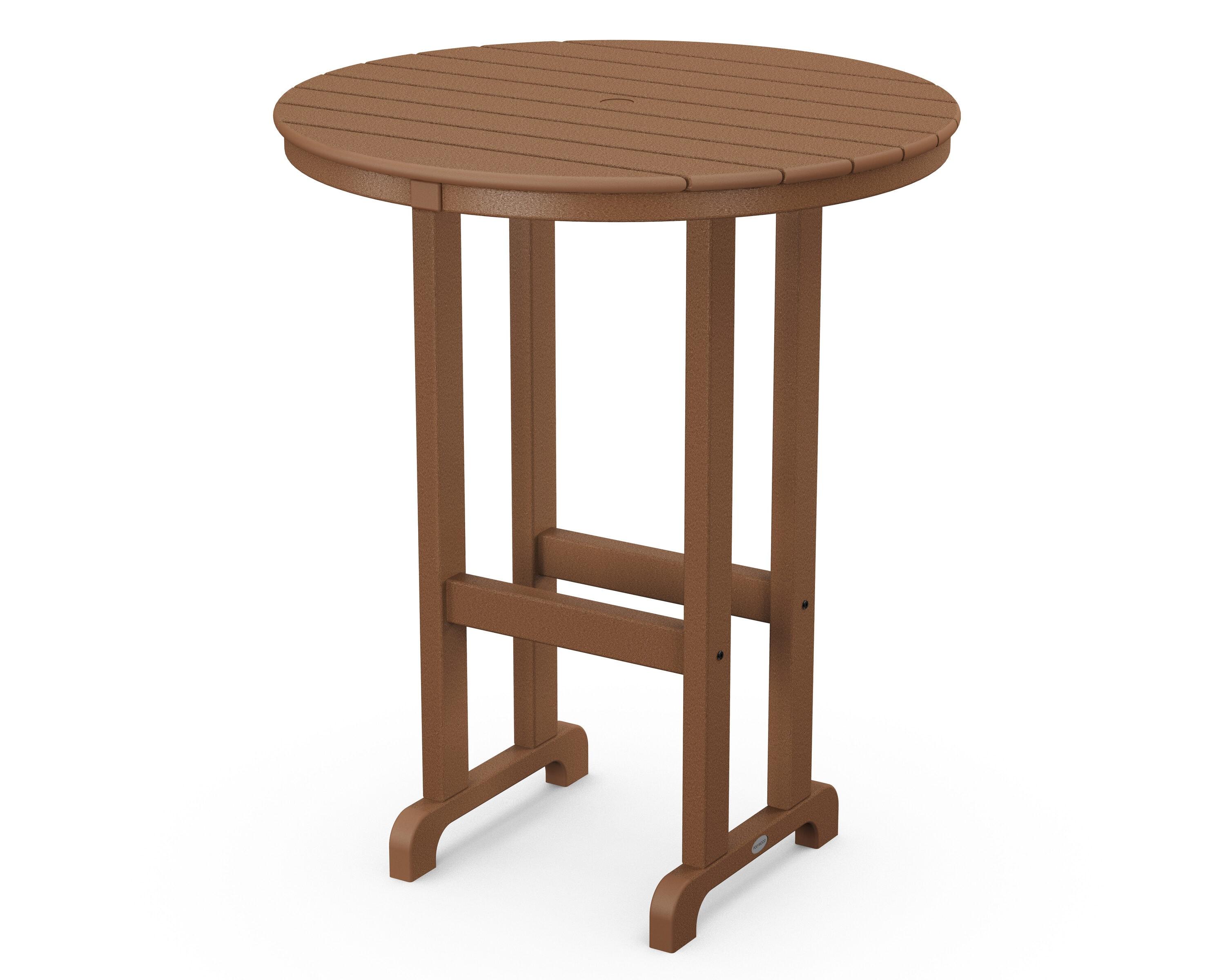 Round Farmhouse Bar Table