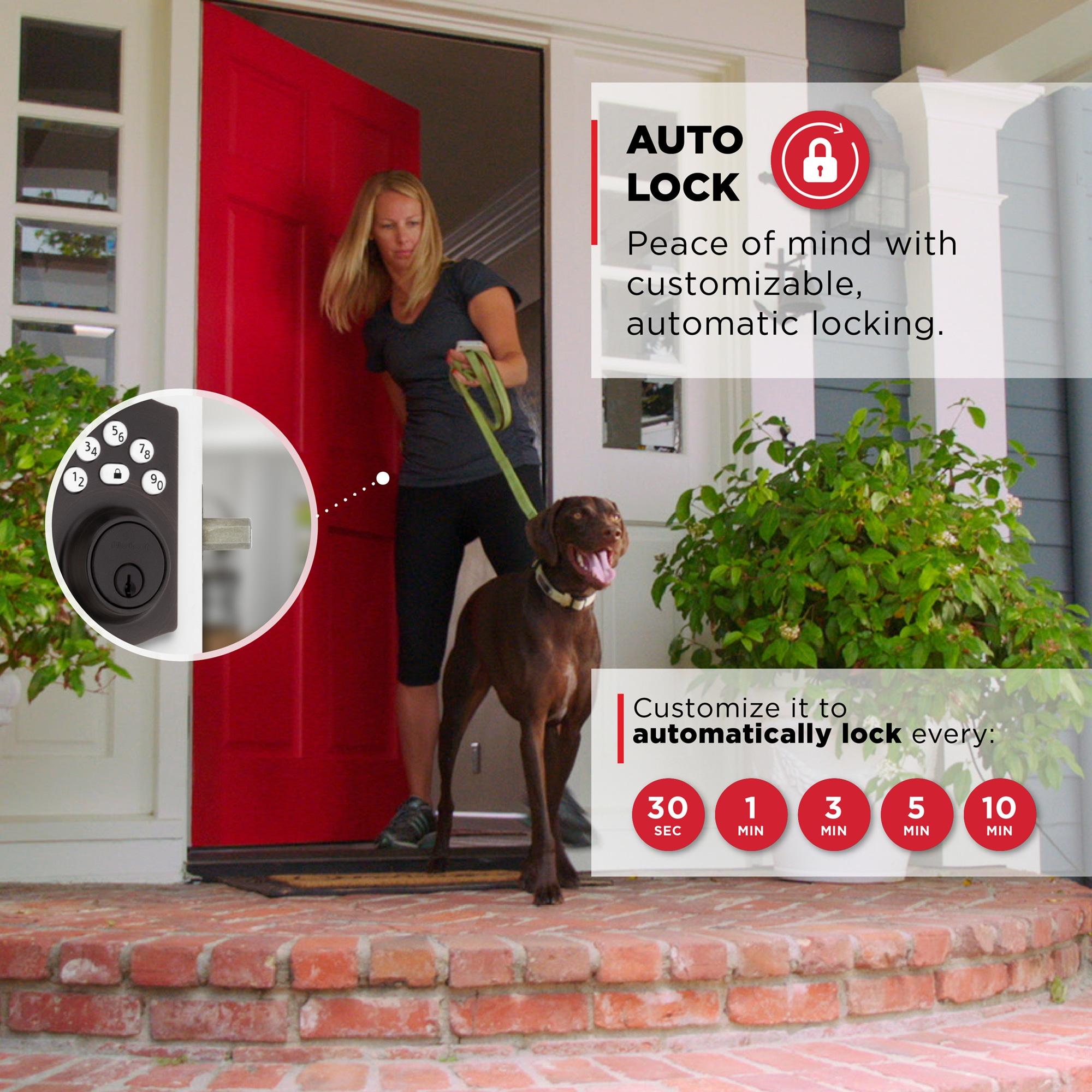 Kwikset 9240TRL-11P Traditional Powerbolt Electronic SmartCode Deadbolt with RCAL Latch and RCS Strike Venetian Bronze Finish