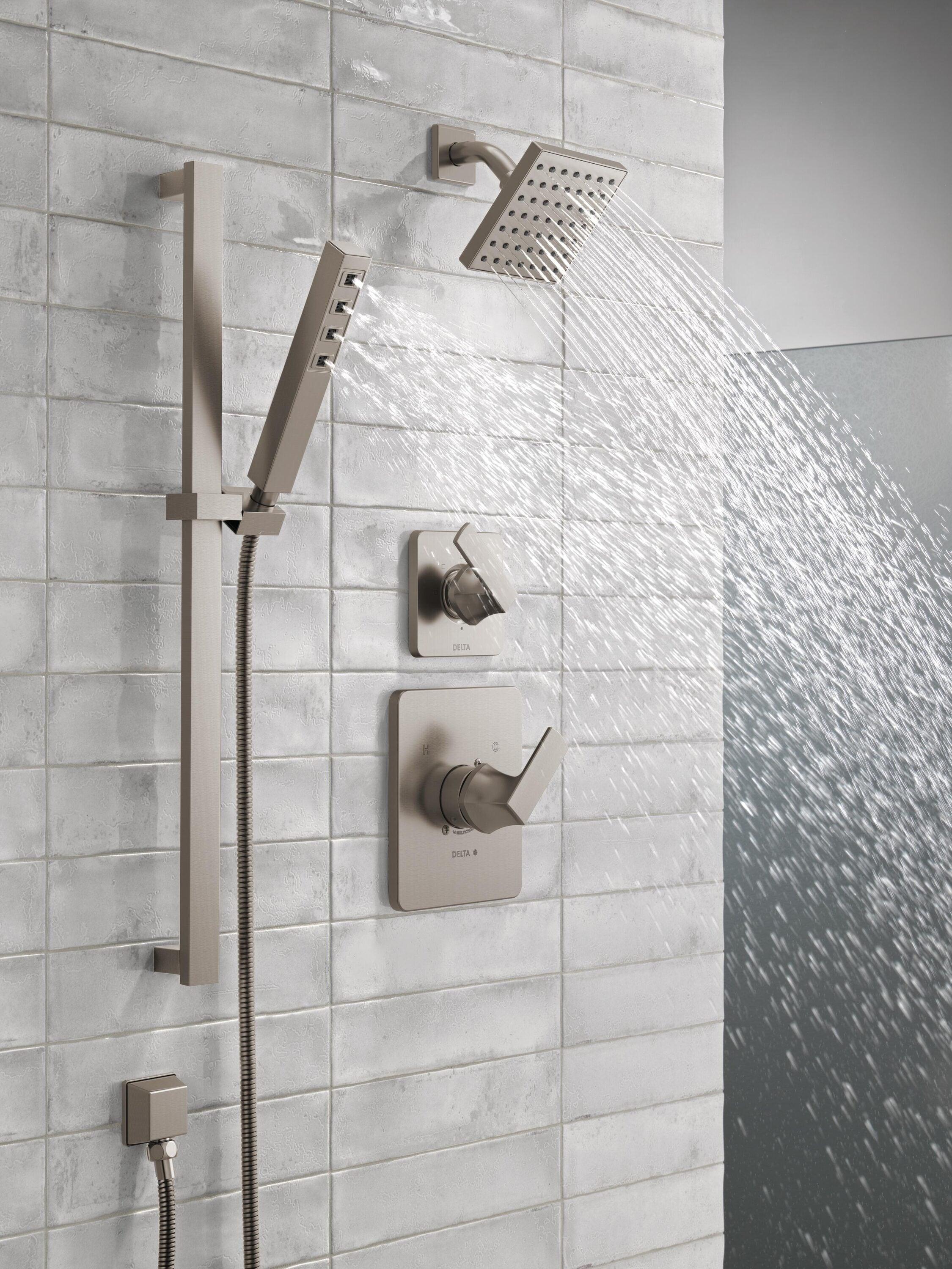 Velum Single-Function Shower Faucet Set, Valve Trim Kit, Shower Head and Handle Set
