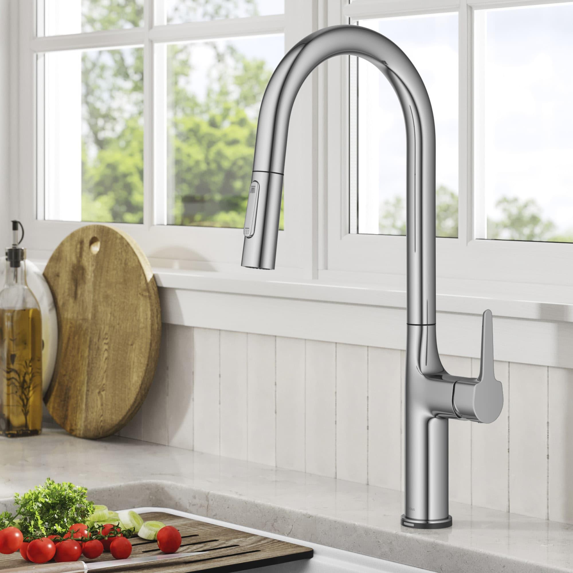 Pull Down Touch Single Handle Kitchen Faucet