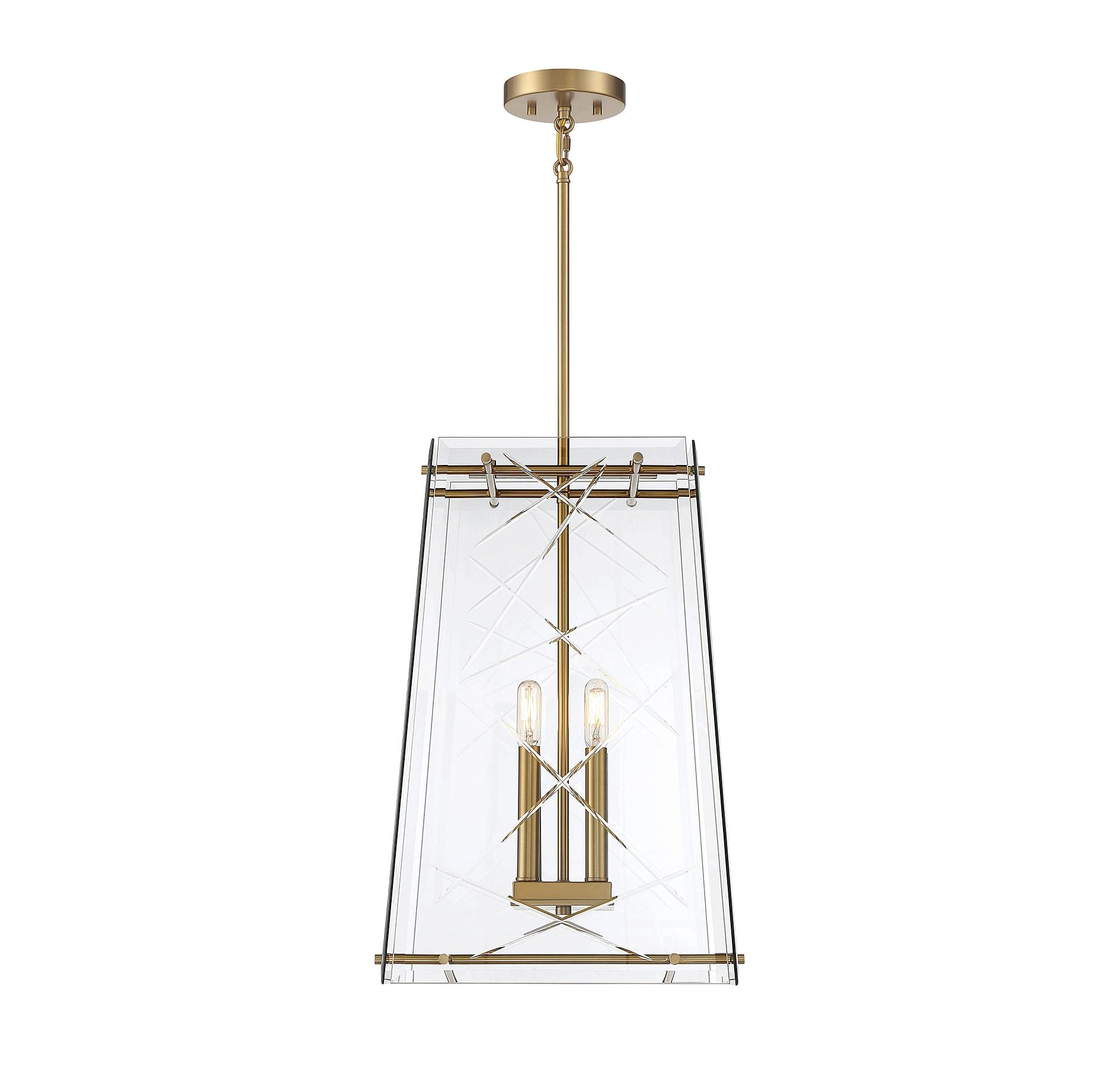 Kole 4-Light Pendant in Warm Brass