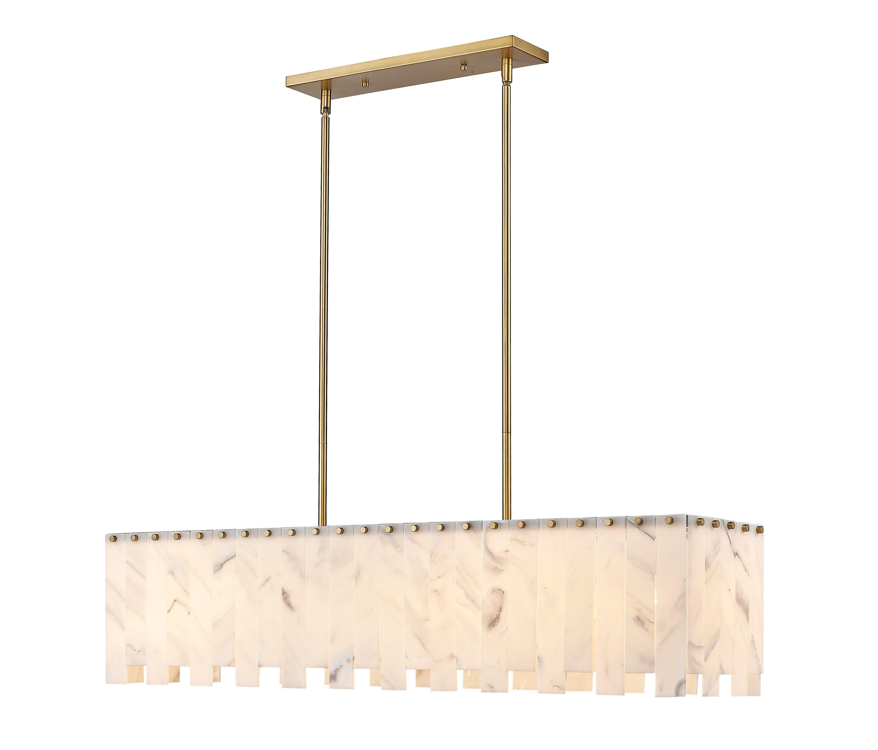 Z-Lite Viviana 7 - Light Island Pendant Light in  Rubbed Brass