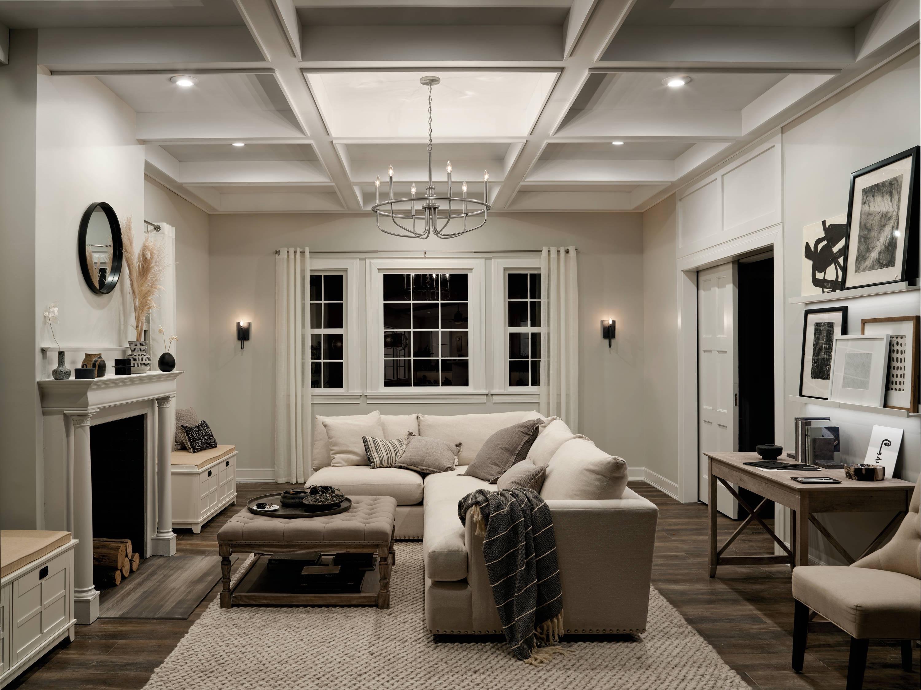 Kichler Lighting Capitol Hill 6 - Light Chandelier in  Brushed Nickel