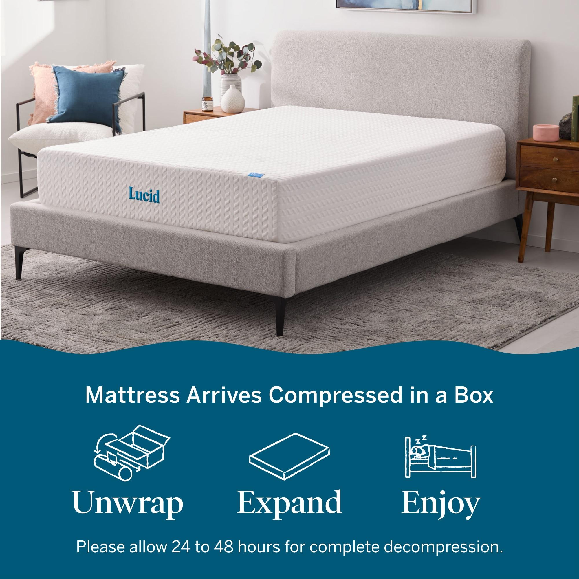 Lucid 12'' Medium Gel Memory Foam Mattress