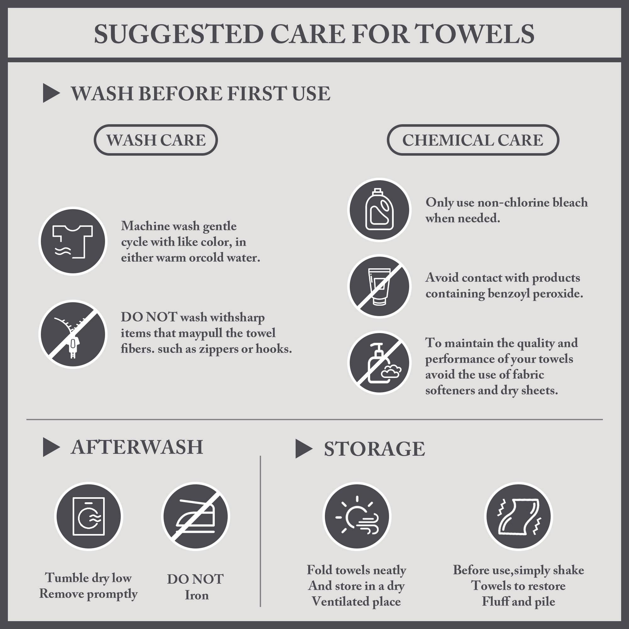 Turkish 100% Cotton Oversized Towel Set