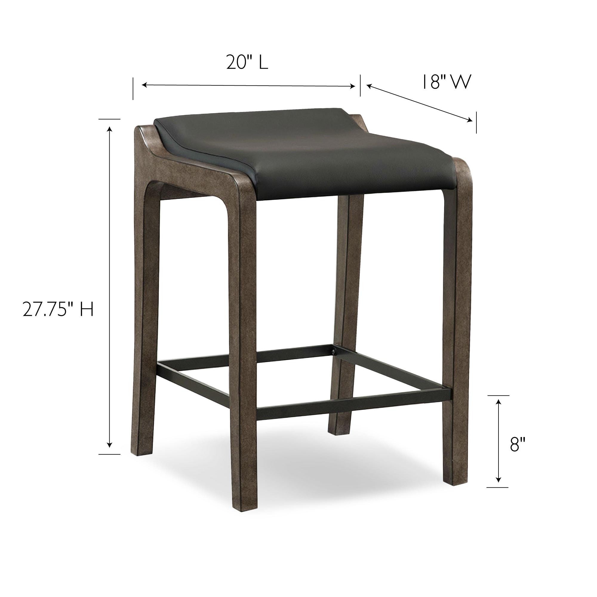 Coons Upholstered Counter Stool with Solid Wood Frame (Set of 2)