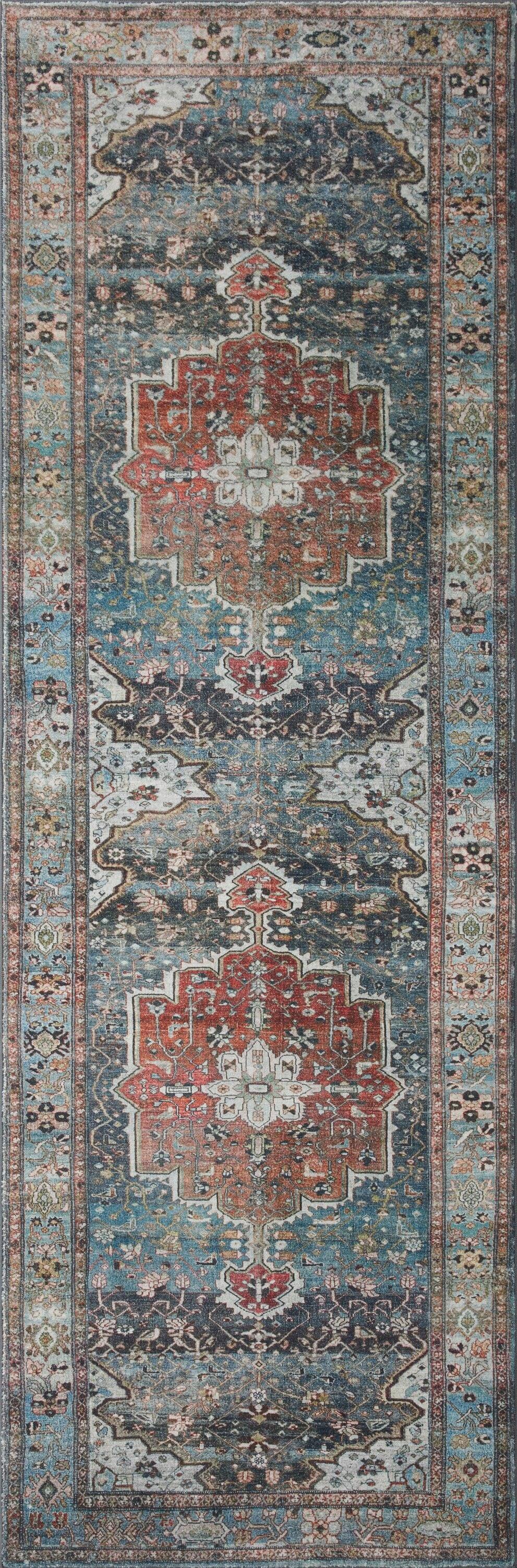 Loloi II Loloi Margot Ocean/Brick Area Rug feat. CloudPile