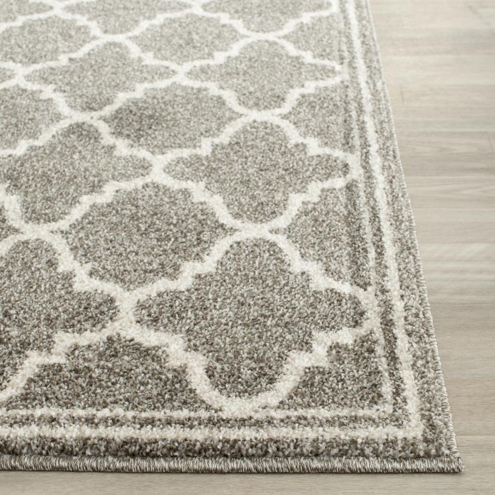 Amherst AMT422 Power Loomed Indoor Runner Rug - Dark Grey/Beige - 2'3"x15' - Safavieh