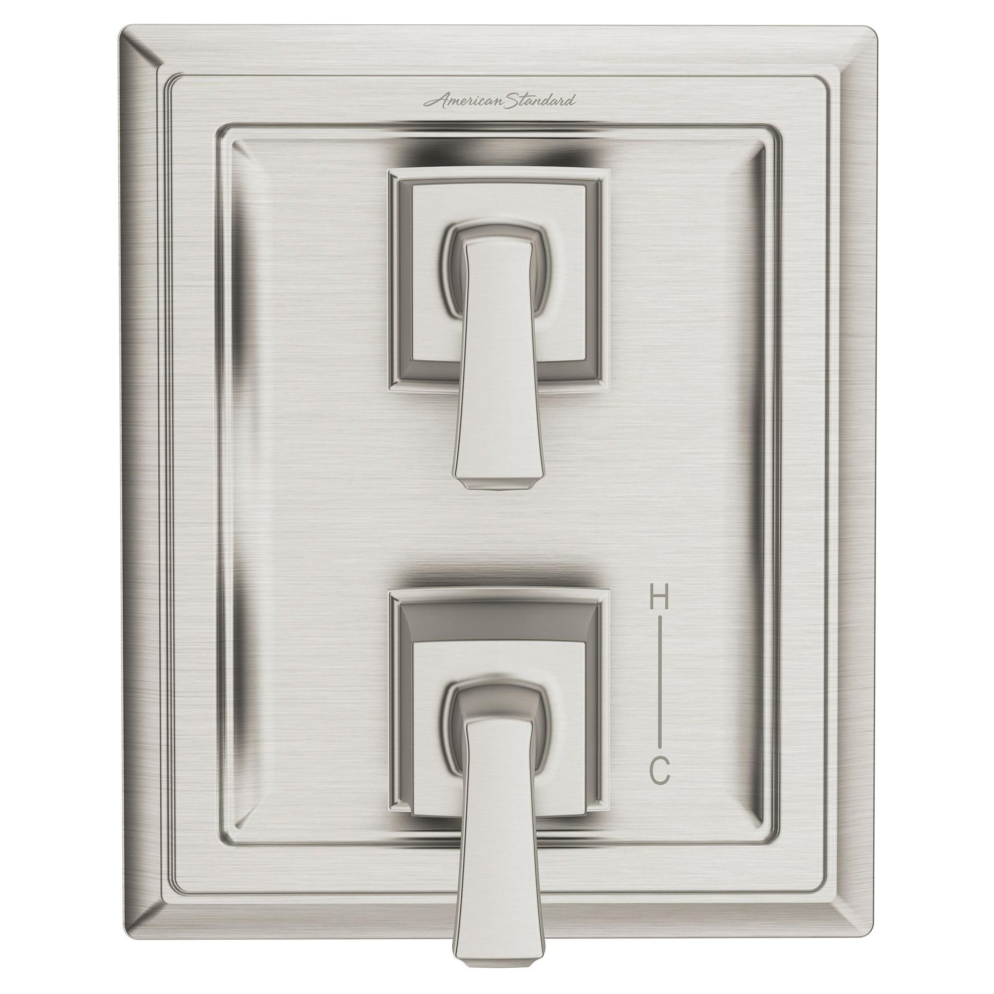 Brushed Nickel 2-Handle Integrated Shower Diverter Trim