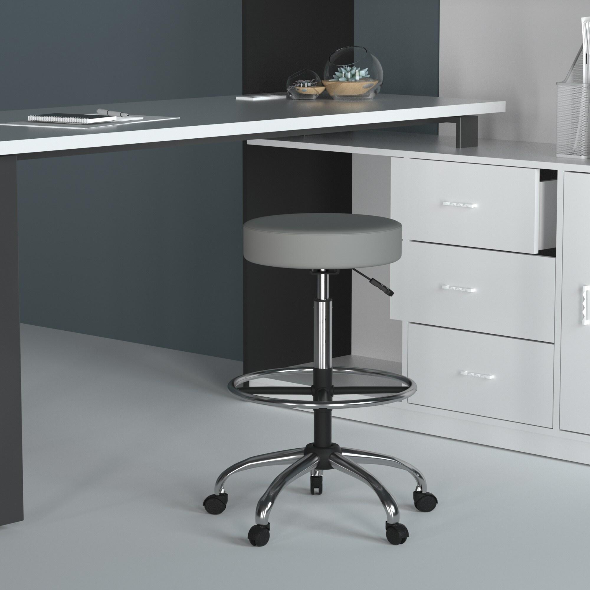 Medical/Drafting Stool Gray - Boss Office Products