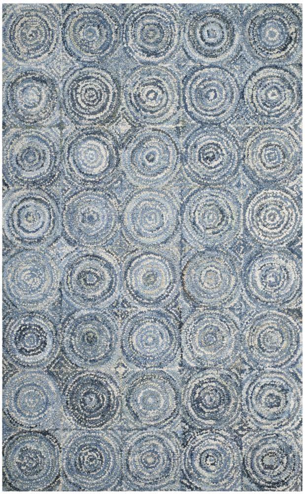 Nantucket NAN214 Hand Tufted Area Rug - Blue - 6'x9' - Safavieh.