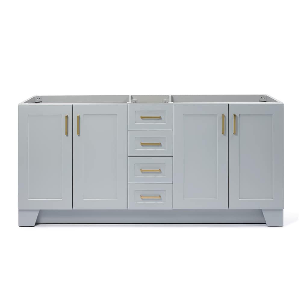 Ariel Q072d-Bc Taylor 72" Free Standing Hardwood Double Vanity Cabinet Only - Grey