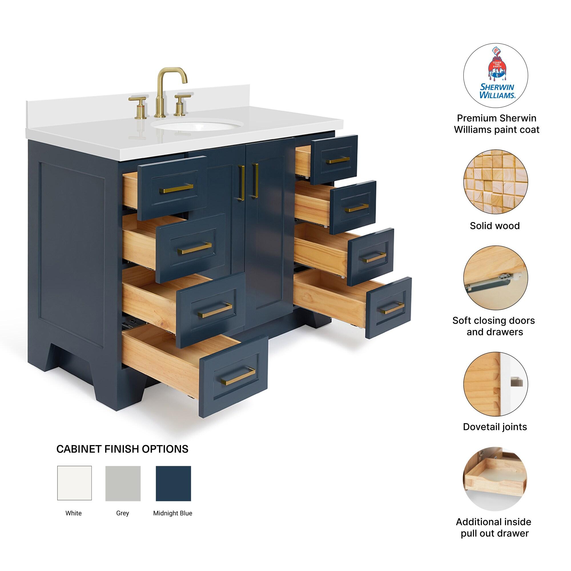 Ariel Bath 49 IN.  Single Bathroom Vanity | Perigold