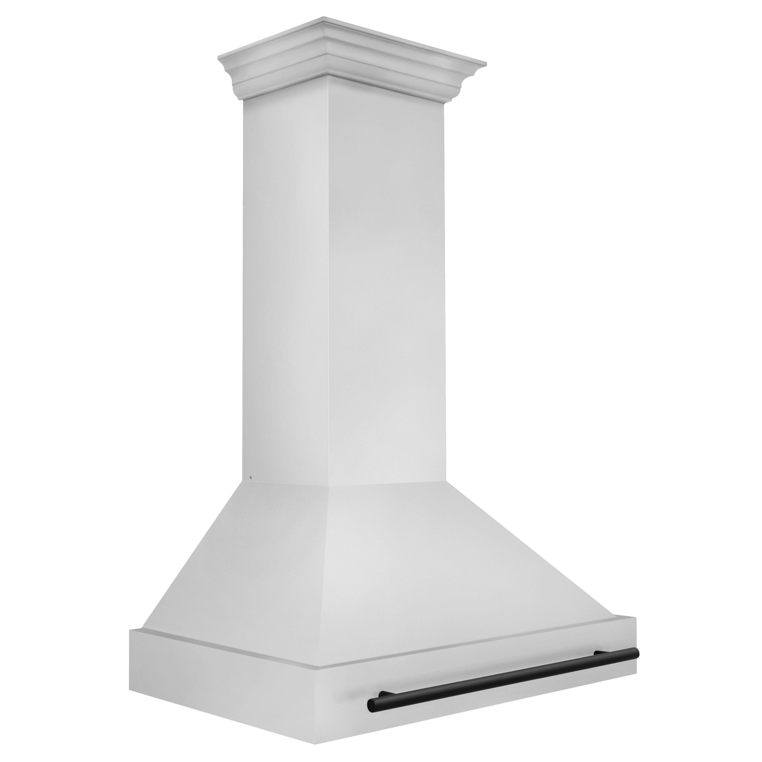 ZLINE ZLINE Autograph Edition 36 in. Stainless Steel Range Hood W/ Stainless Steel Shell & Champagne Bronze Handle 8654STZ-36-MB