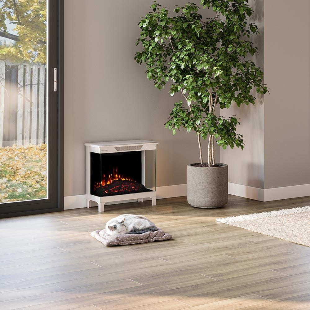 Modern Ember Skyline Smart 3-SidedElectric Fireplace Stove Heater