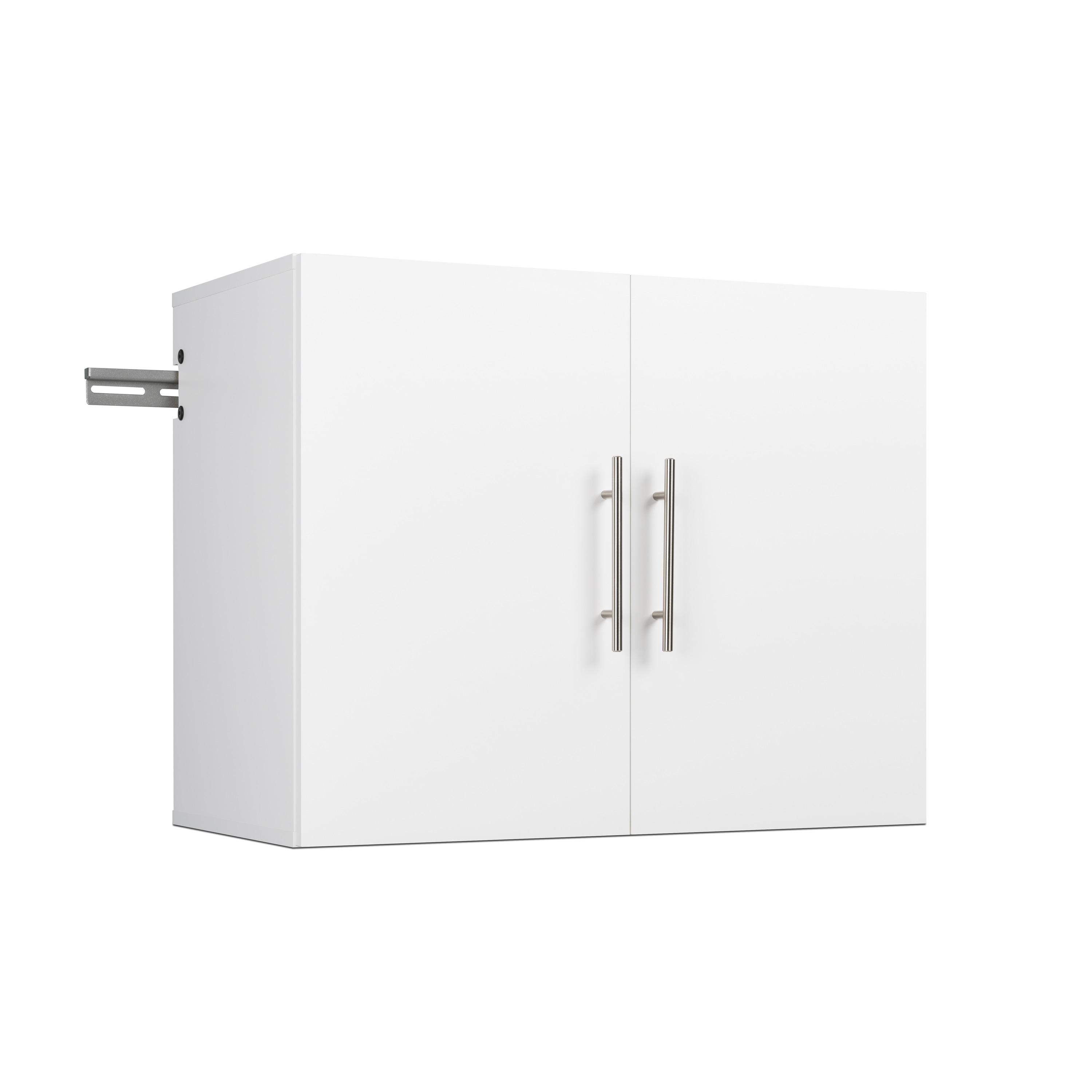 Prepac HangUps 6 Piece 120" Wall Mounted Garage Cabinet Set in White