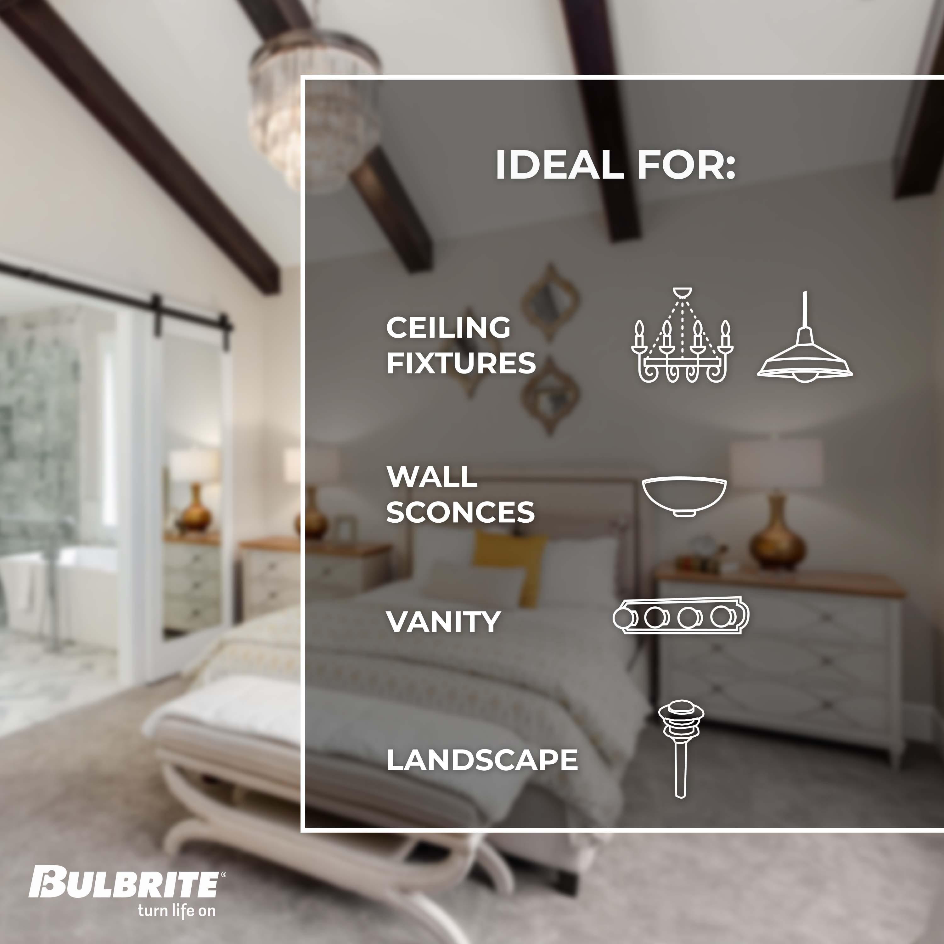 40 Watt Equivalent T5 BA15d/Small Bayonet Cap Dimmable LED Bulb