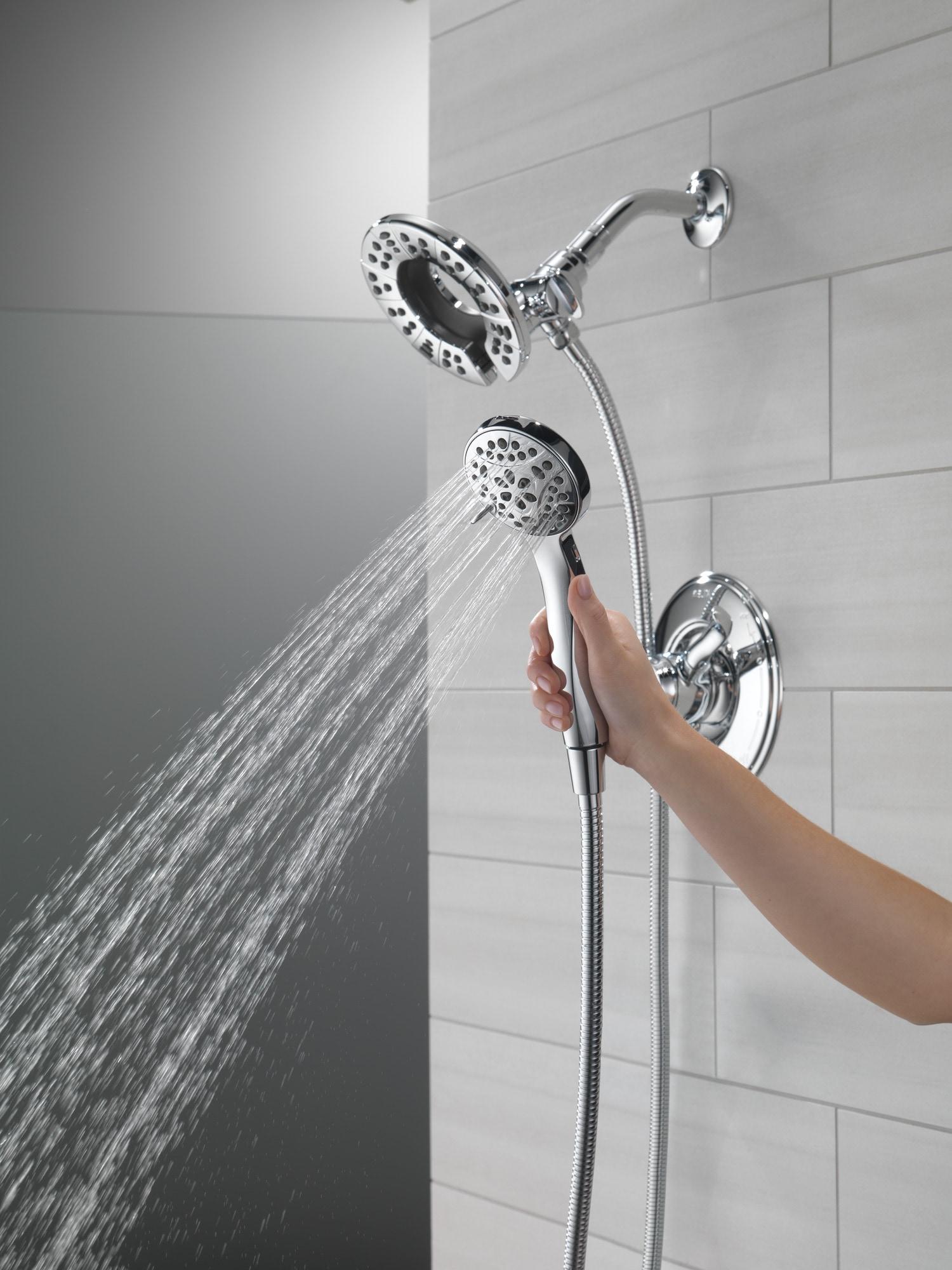 In2ition 2-in-1 Dual Hand Held Shower Head, 3-Spray Detachable Round Shower Head 1.75 GPM