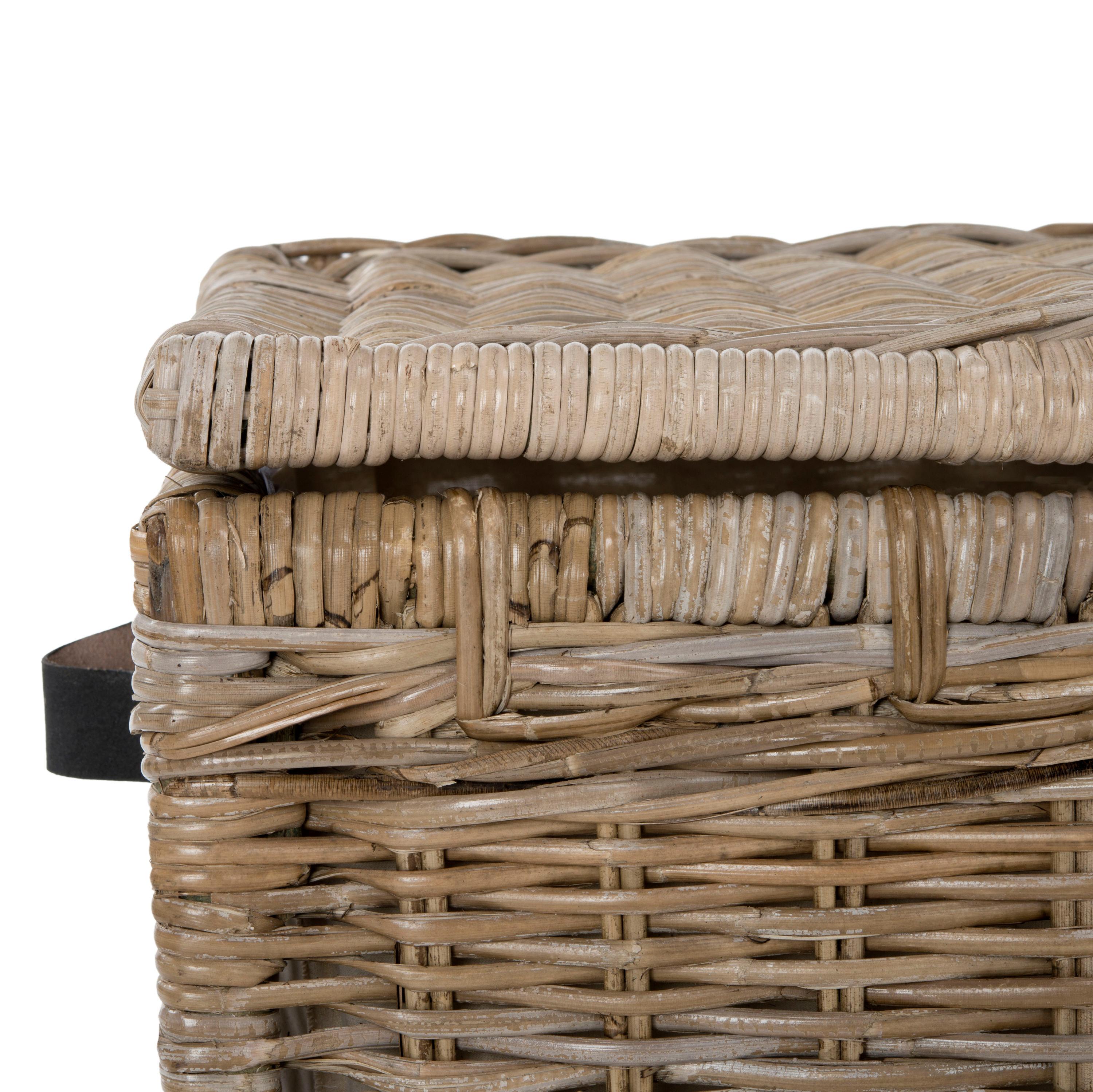 Michael 35" Wicker Storage Trunk, Natural