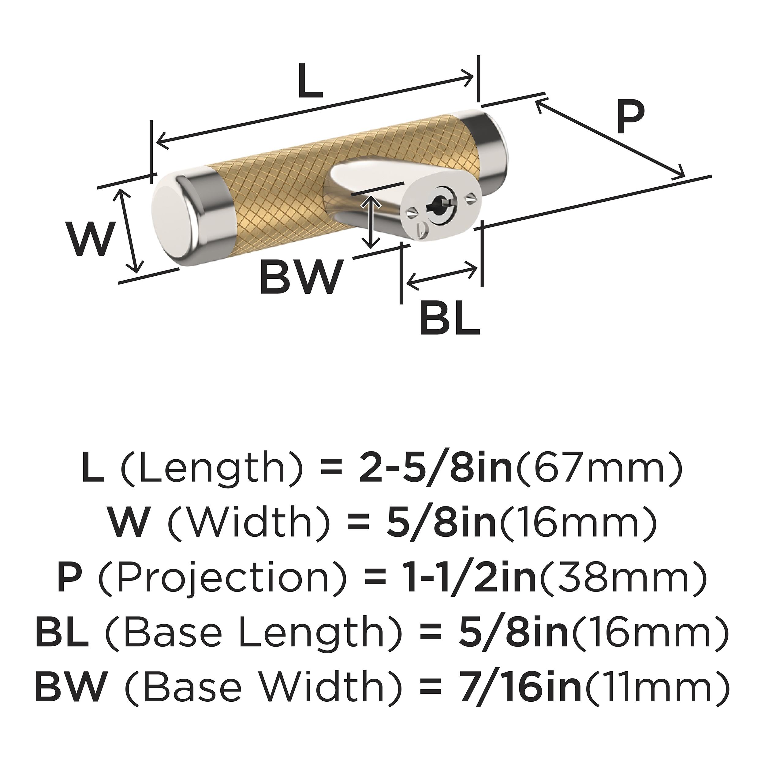 Esquire 2-5/8 inch (67mm) Length