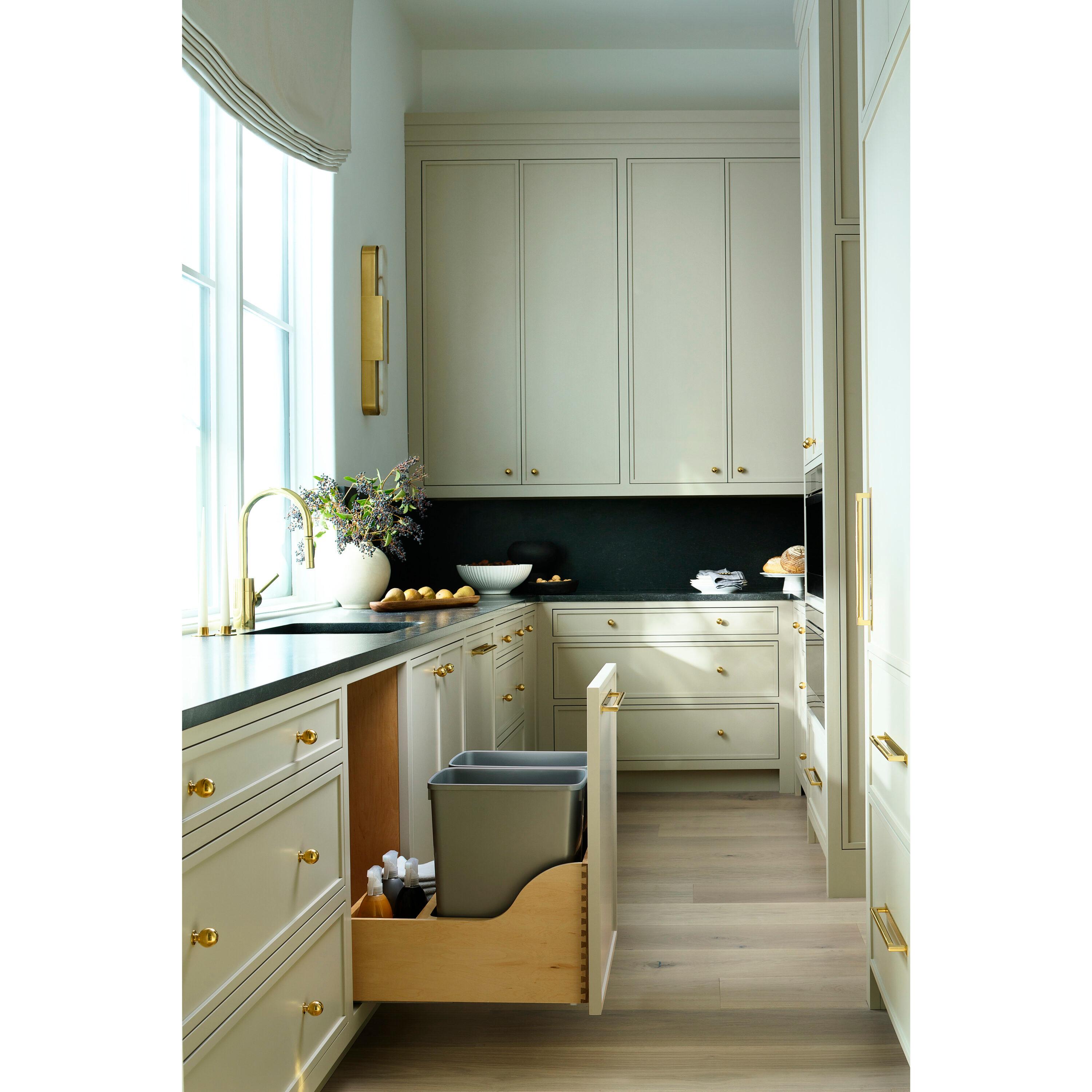 Rev-A-Shelf Wood Pullout Trash/Waste Container W/ Soft-Close