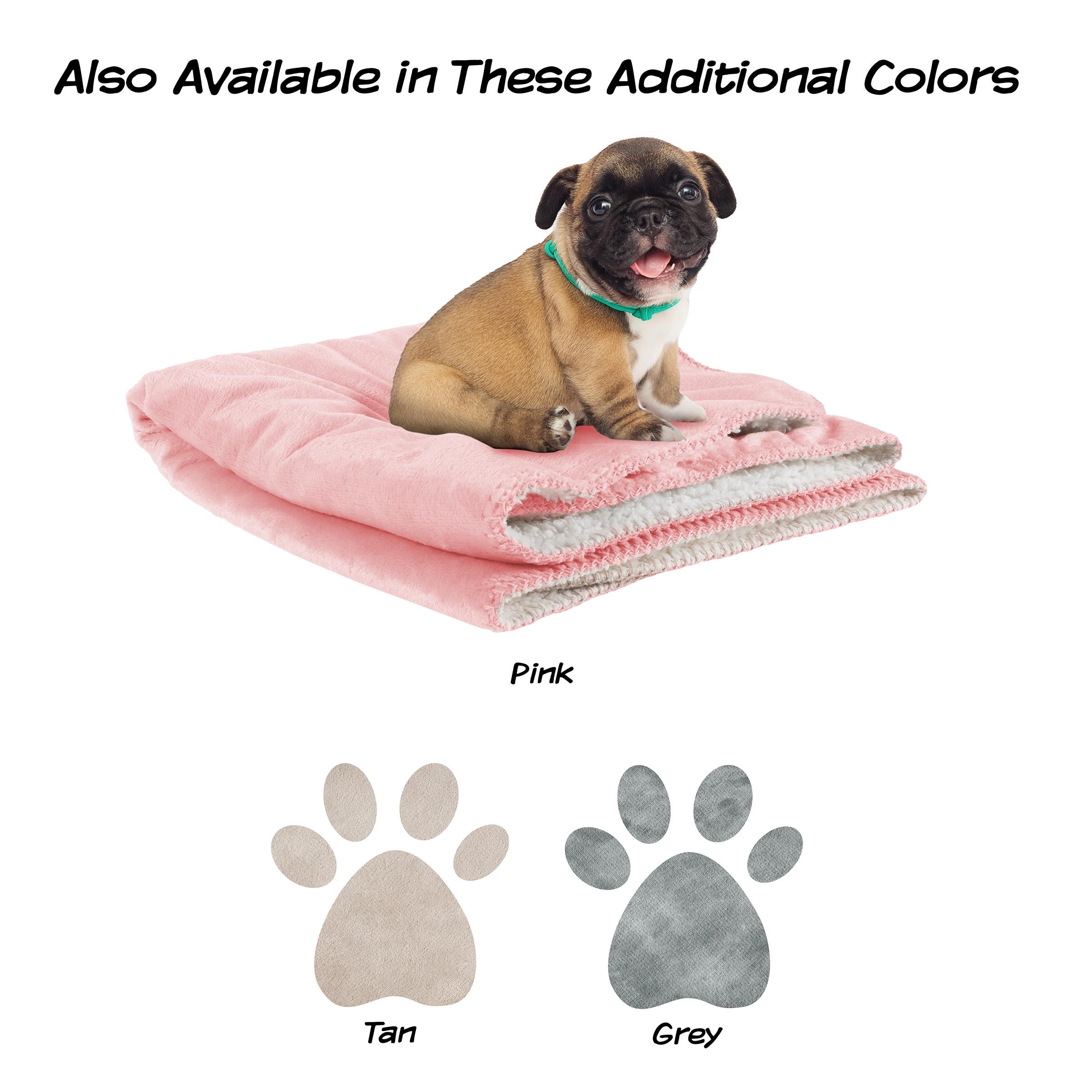 Pet Adobe Waterproof Machine-Washable Pet Blanket for Dogs and Cats - 40" x 30", Pink