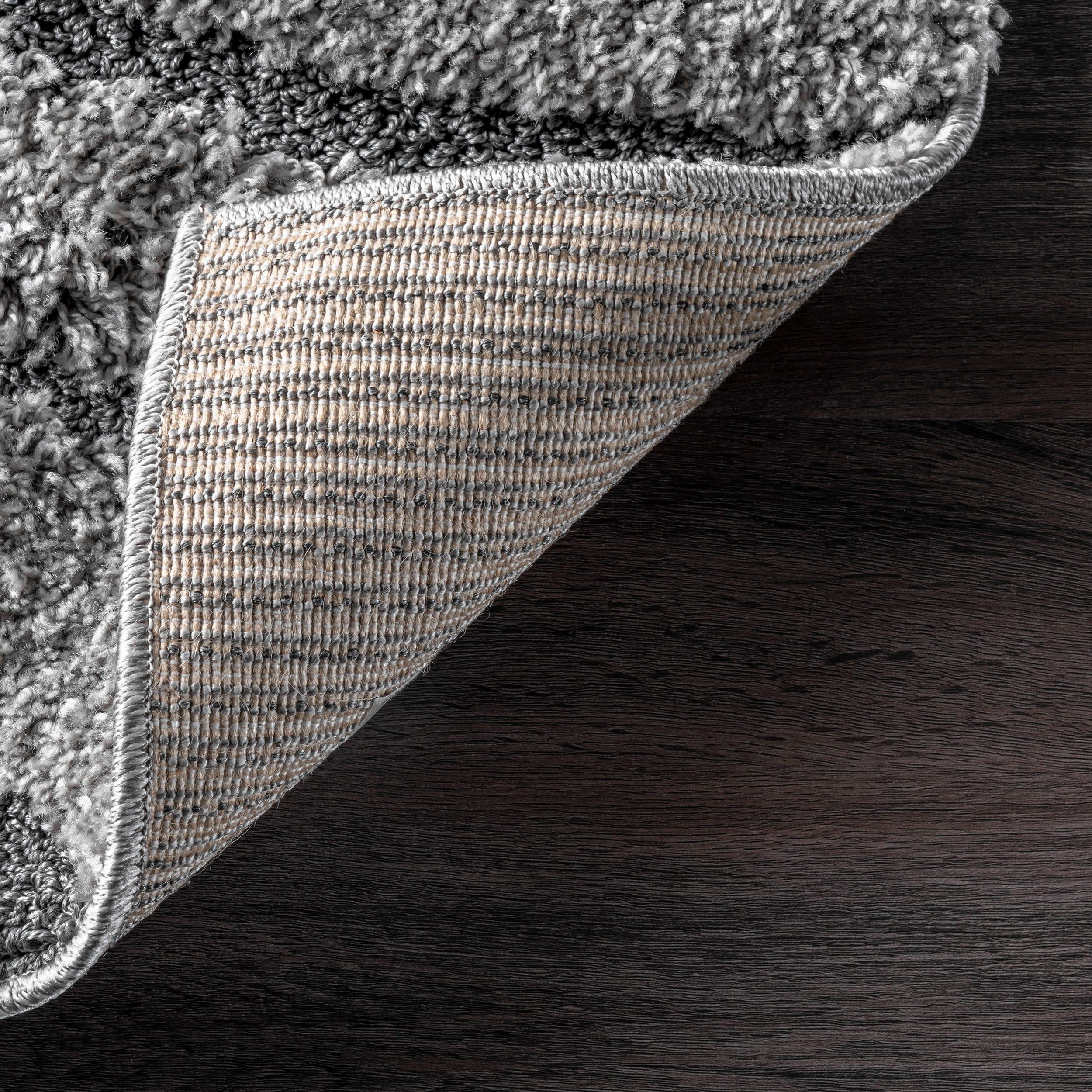 Nuloom Carolyn Abstract 4x6 Shag Indoor Area Rug for Living Room Bedroom Dining Room Nursery, Dark Grey
