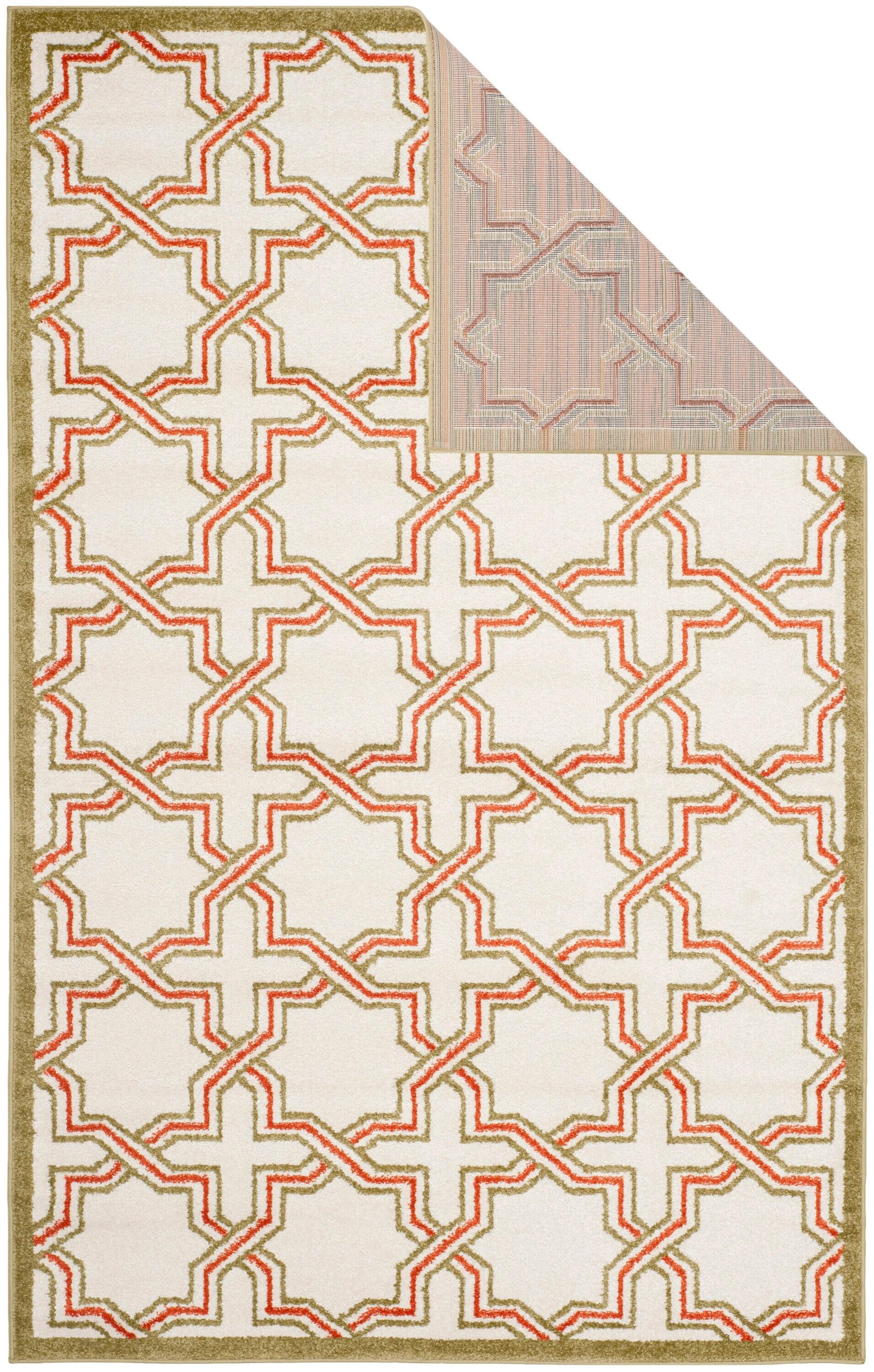 Amherst AMT413 Power Loomed Accent Rug - Ivory/Light Green - 3'x5' - Safavieh.