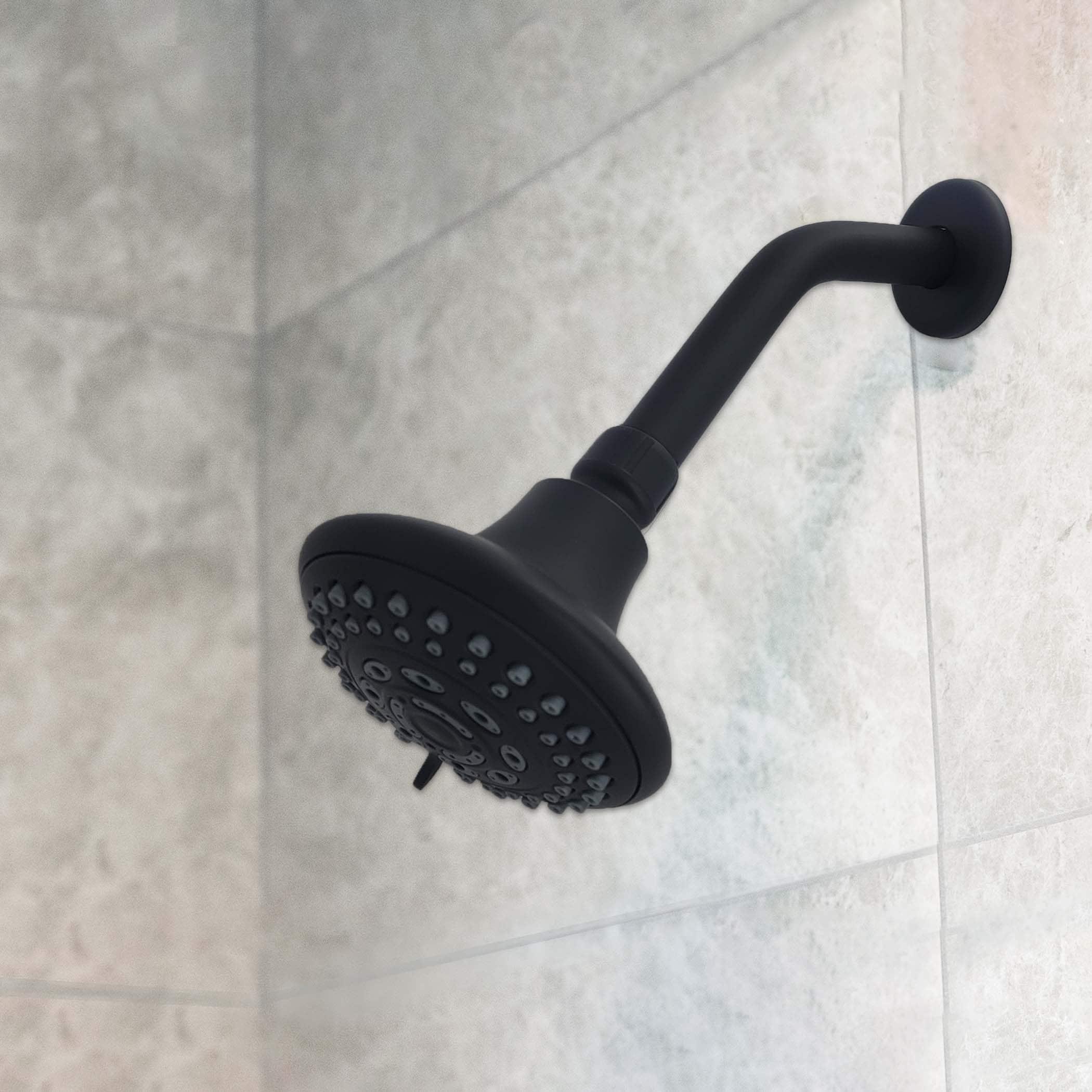 Danco 8 in. Shower Arm with Flange in Matte Black (11095)