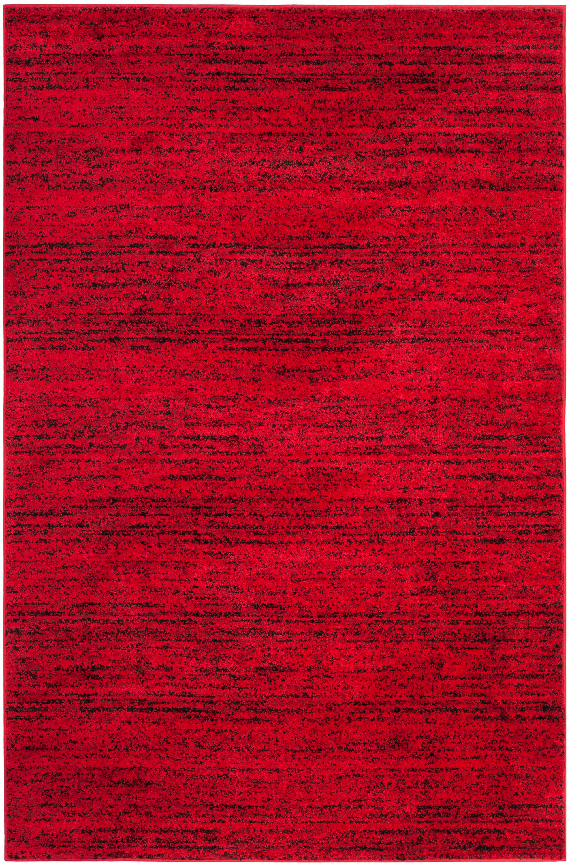 Adirondack ADR117 Machine Made Indoor Area Rug - Red/Black - 6'x9' - Safavieh