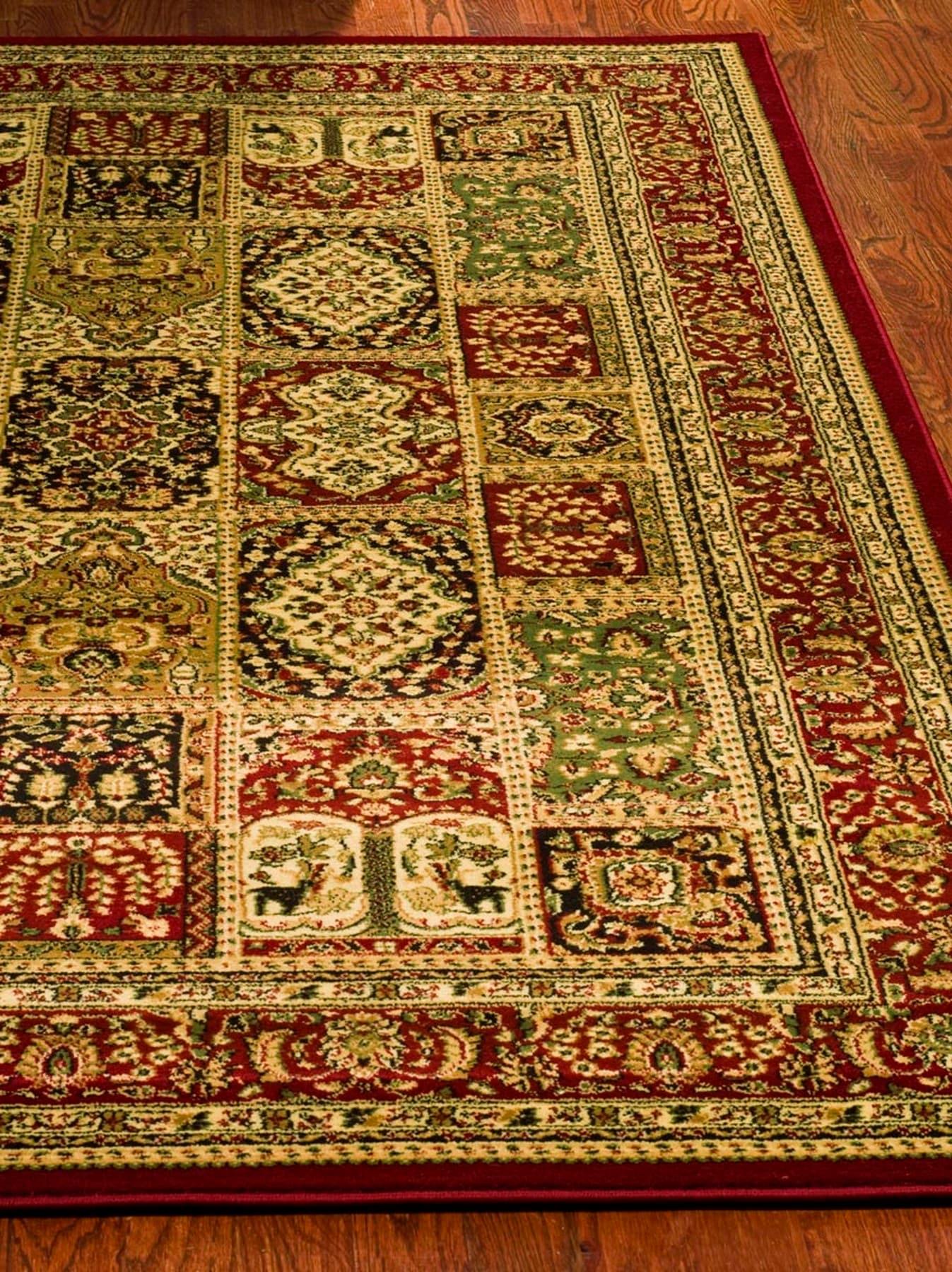 Lyndhurst LNH217 Power Loomed Area Rug - Multi/Red - 6'x9' - Safavieh.