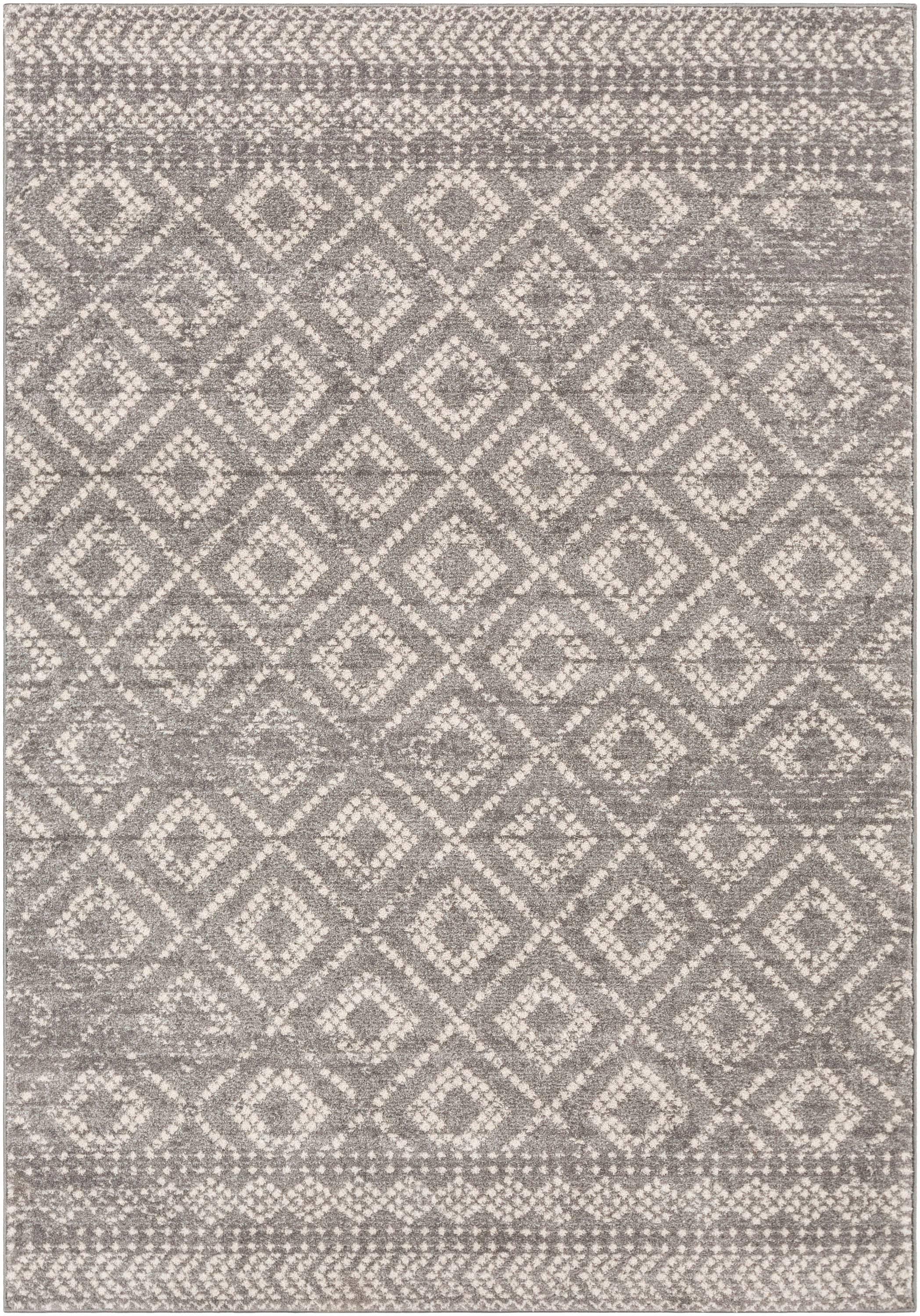 Livabliss Sunderland Trellis Indoor Area Rug, Medium Gray ,7.83' x 10.25'