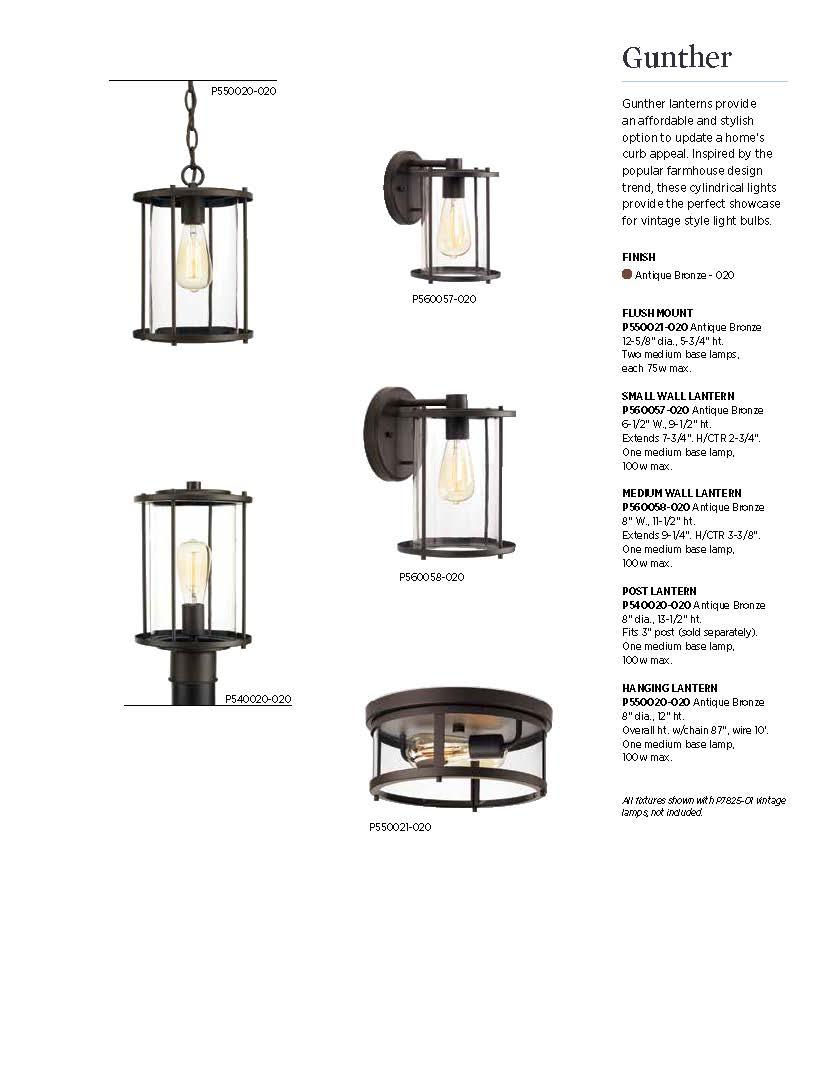 Progress Lighting Gunther Matte Black 2 - Bulb Outdoor Flush Mount Light