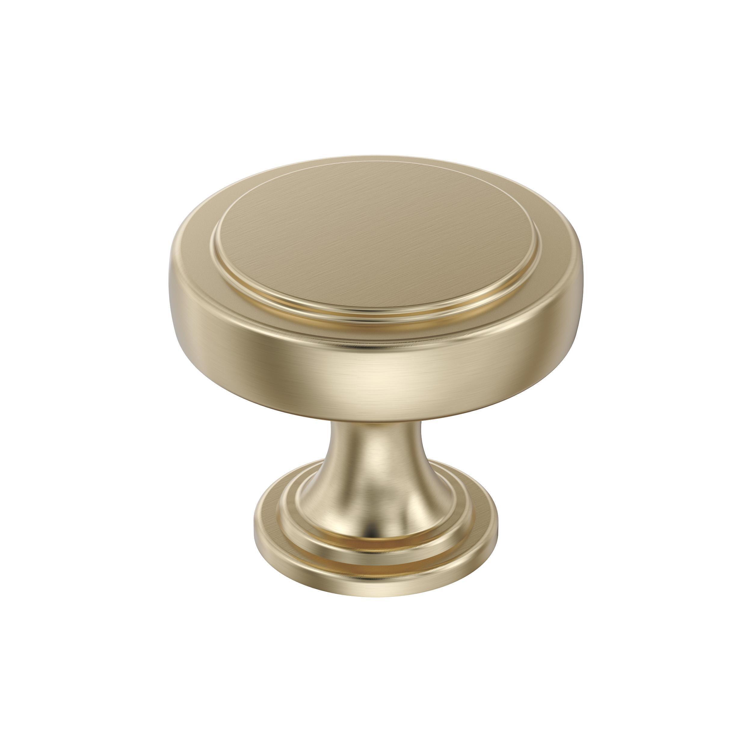 Amerock Exceed 1-1/2 inch (38mm) Diameter Golden Champagne Cabinet Knob