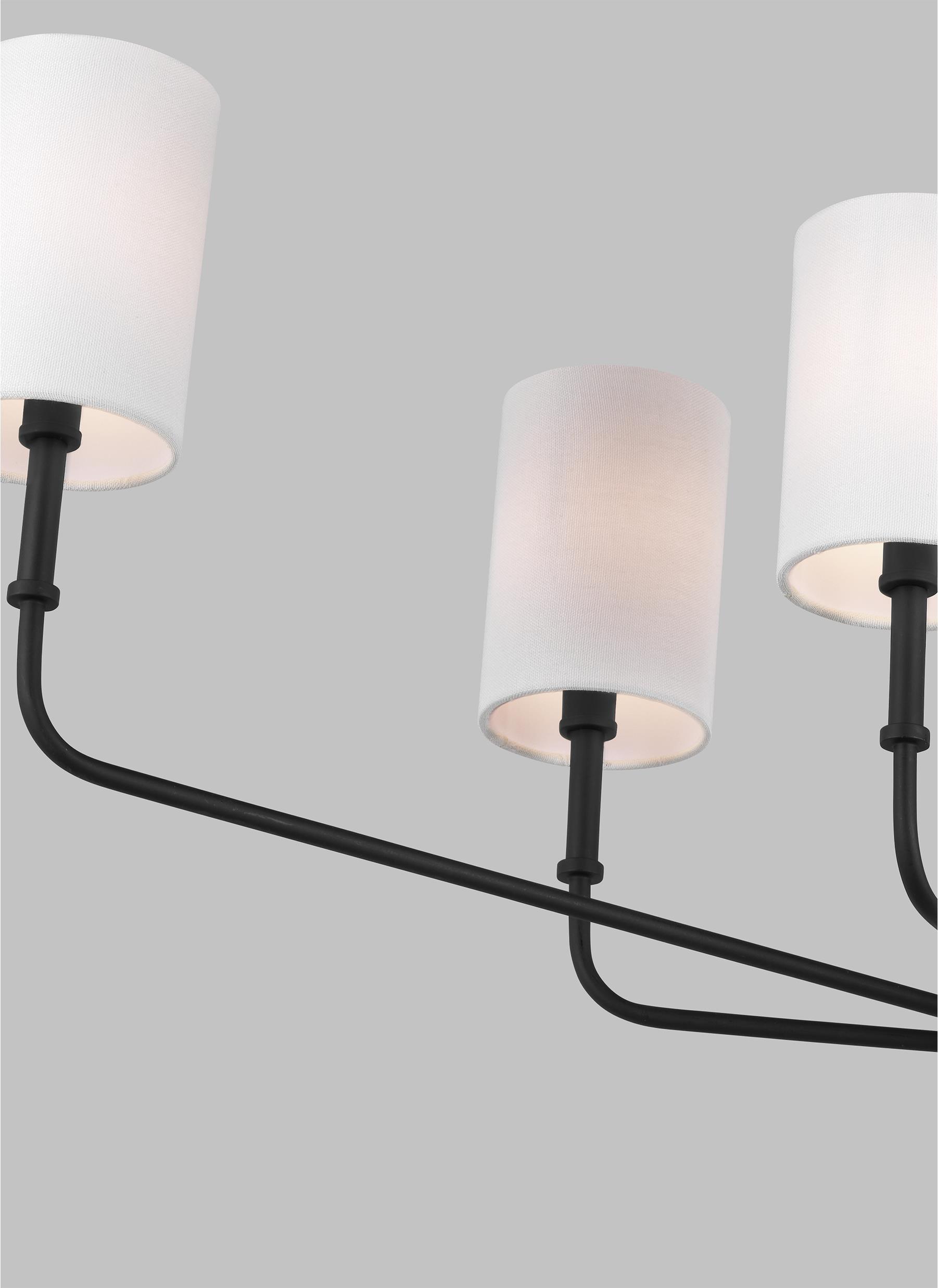Legrand Linear Chandelier - Black / 44"W