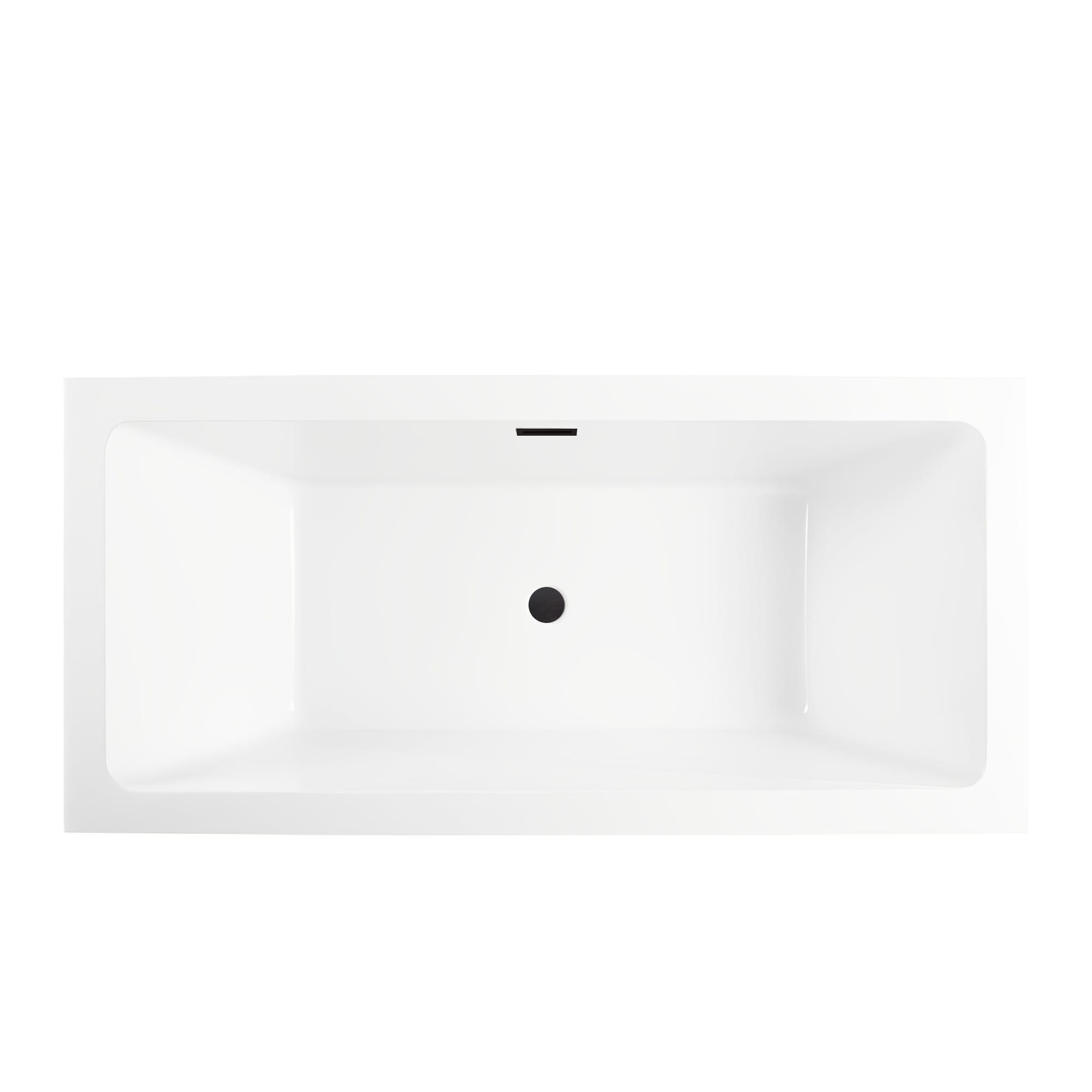 67'' x 31'' Freestanding Soaking Acrylic Bathtub