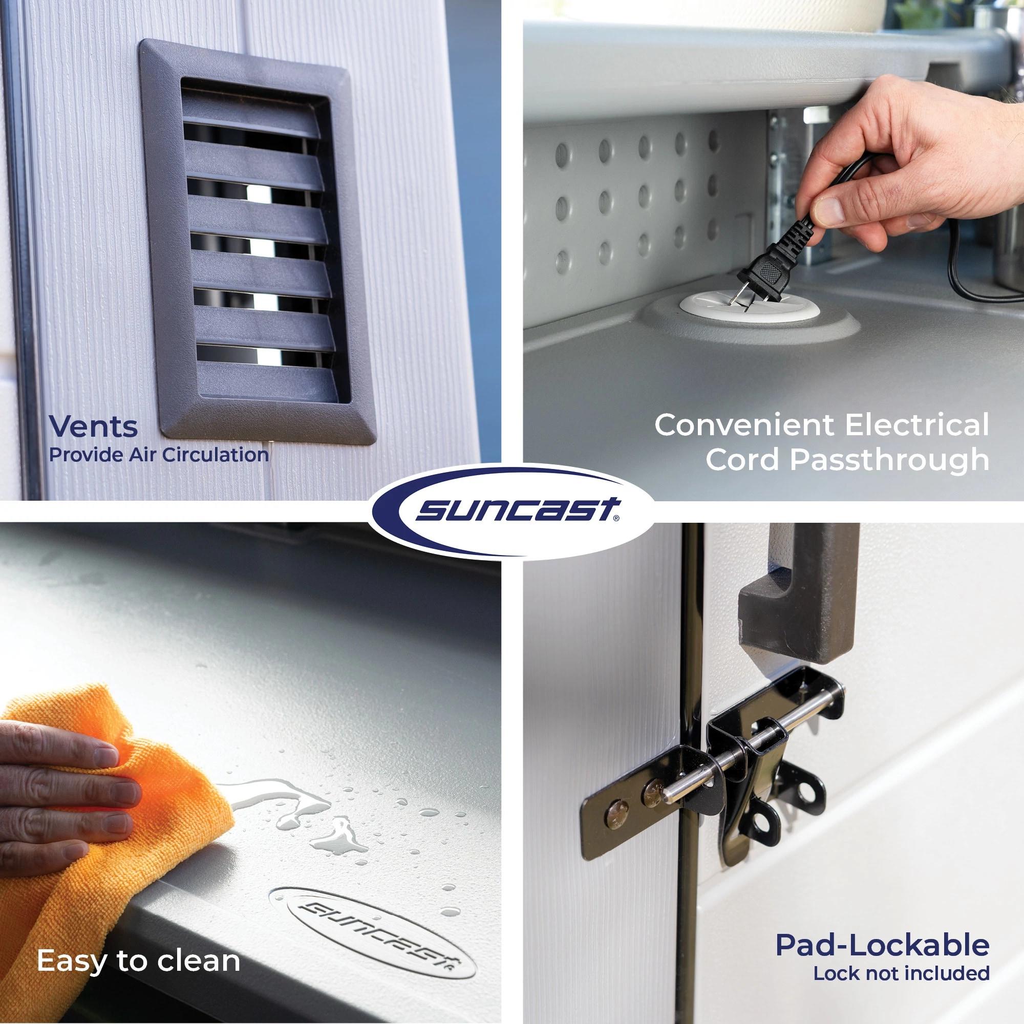 Suncast 8 ft. x 7 ft. Cabana Entertainment Shed