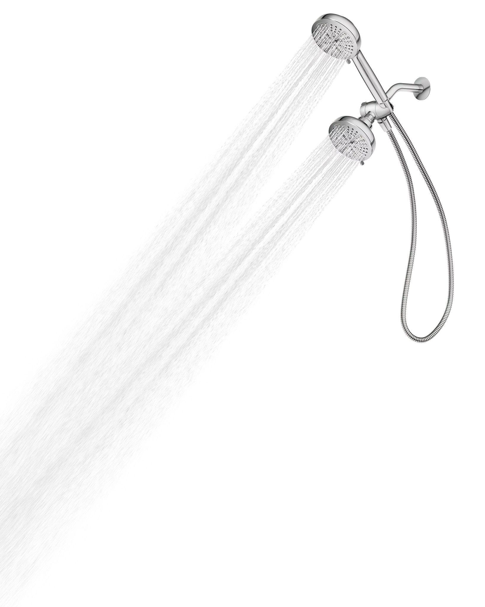 Moen Hydro Energetix Chrome Bathroom Showerhead and Handheld Shower Combo, 200C0