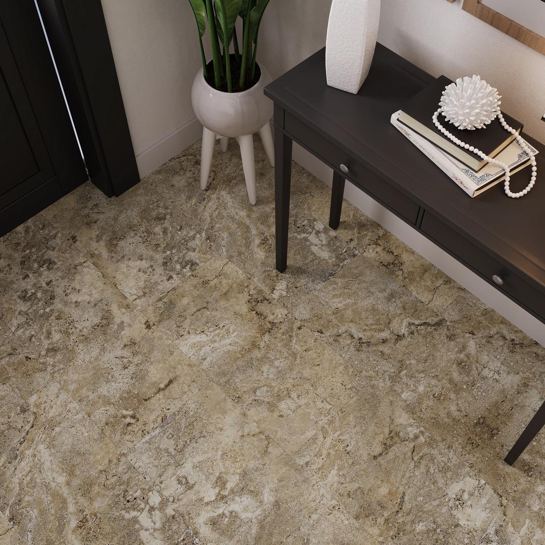 MaxCore Terra 22mil x 12" W x 24" L Click Lock Vinyl Tile Flooring