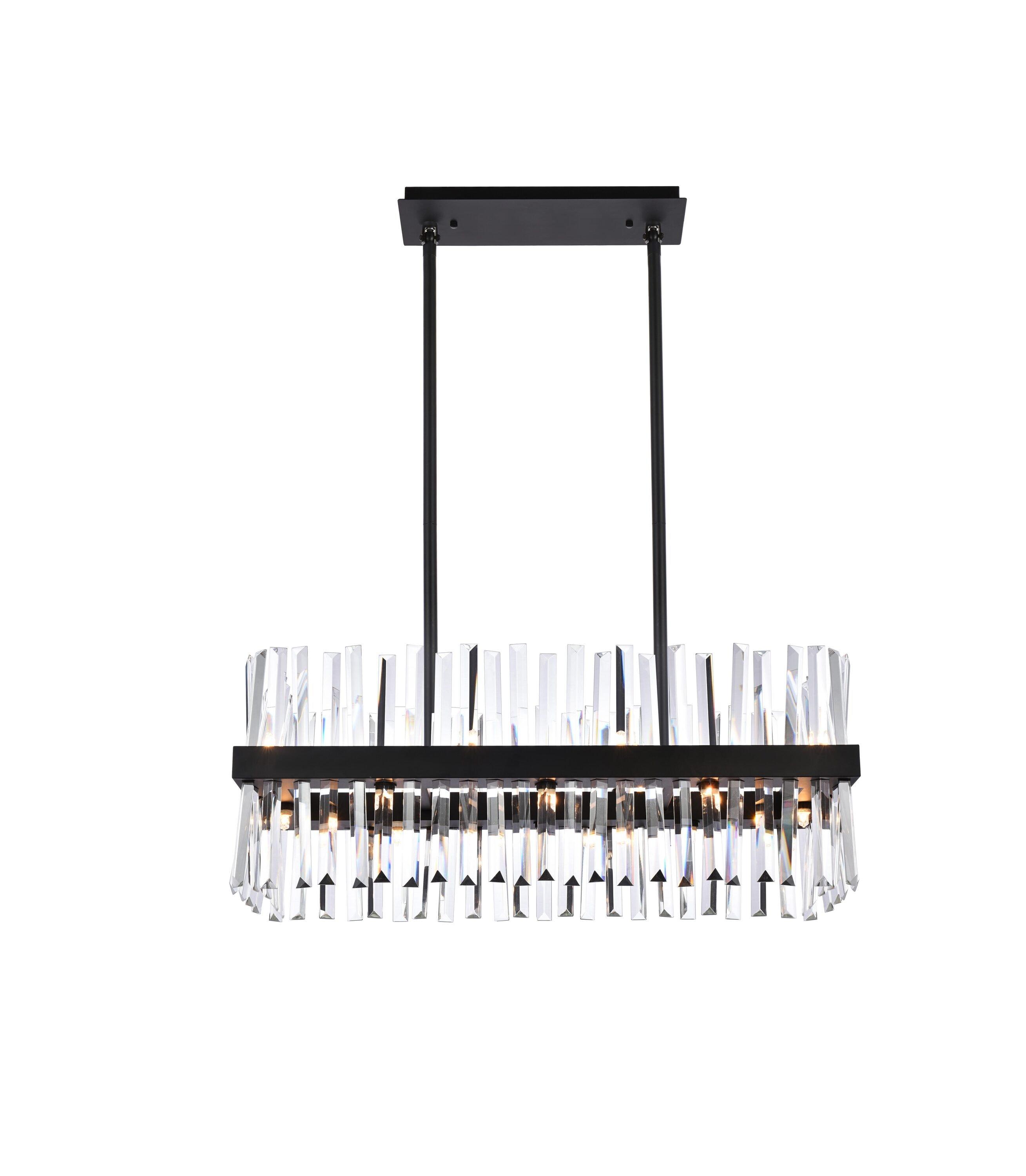 Elegant Lighting Serephina 16 - Light Chandelier in  Black