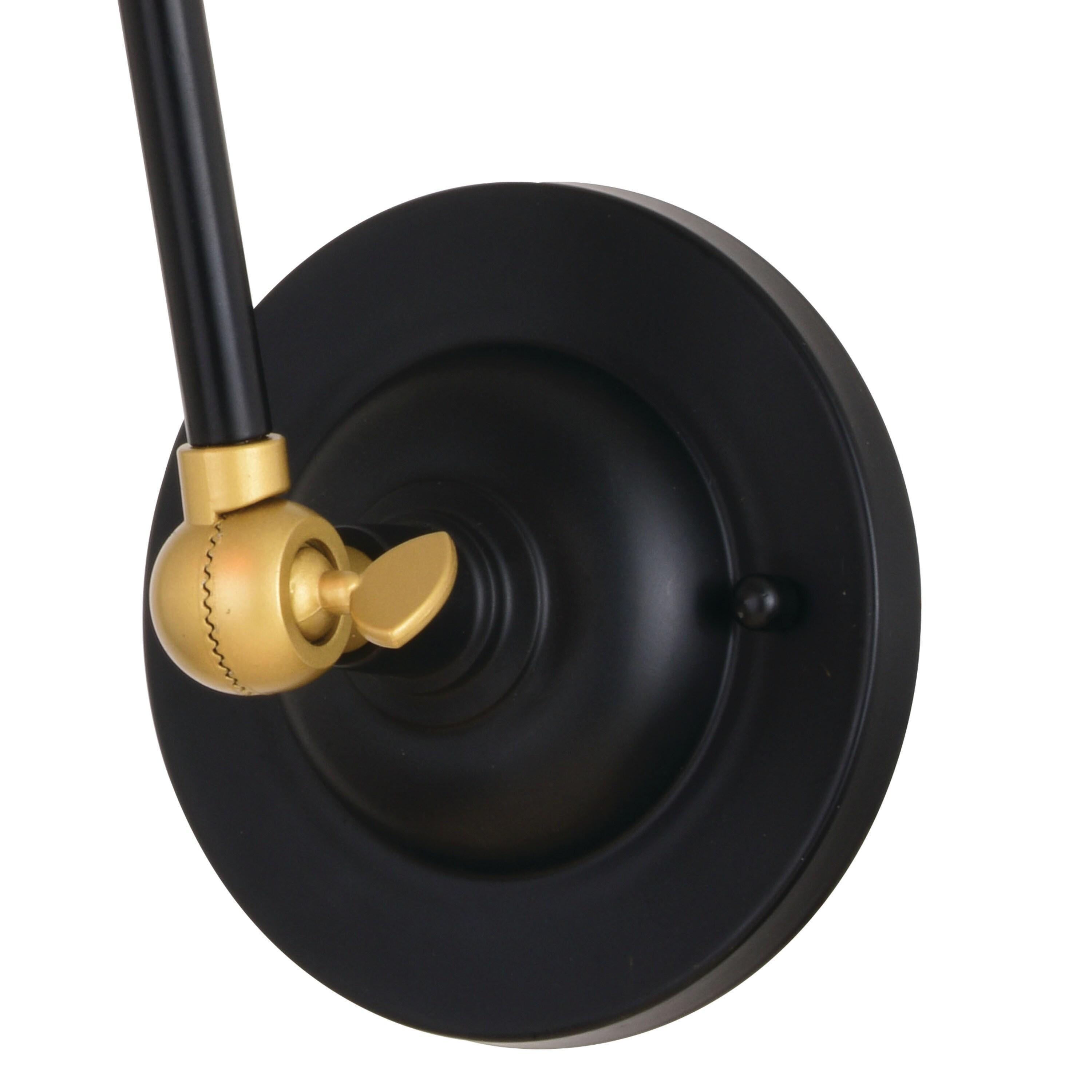 Vaxcel Alexis 1 - Light Swing Arm Lamp in  Oil Rubbed Bronze/Satin Gold