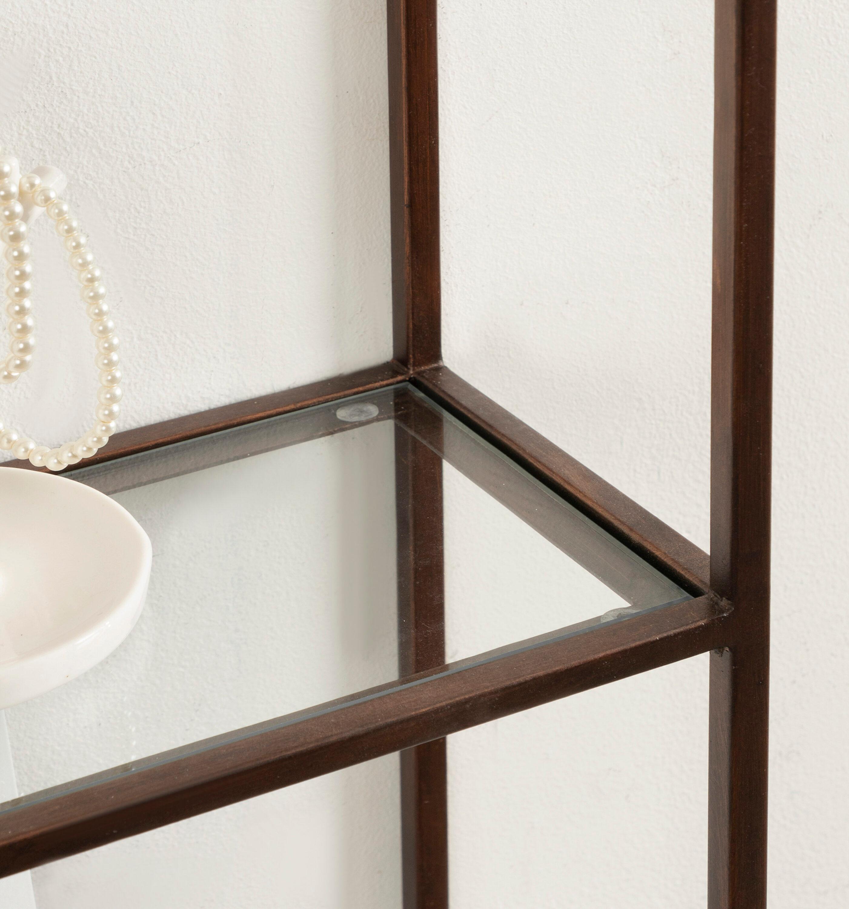 Kate & Laurel All Things Decor 21"x30" 3-Tier Ciel Wall Decorative Floating Shelves Bronze