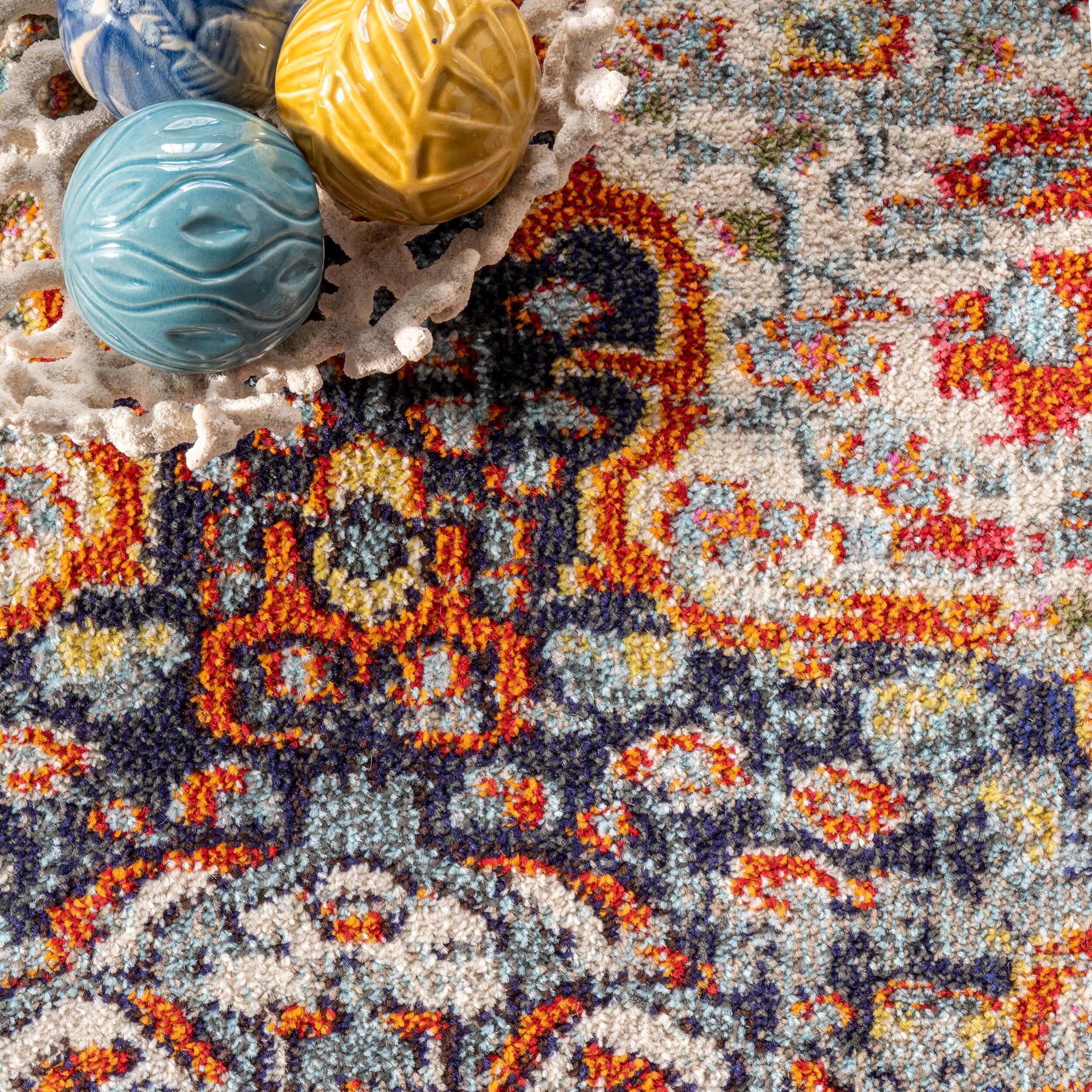 nuLOOM Sarita Distressed Persian Area Rug, 12' x 15', Gray