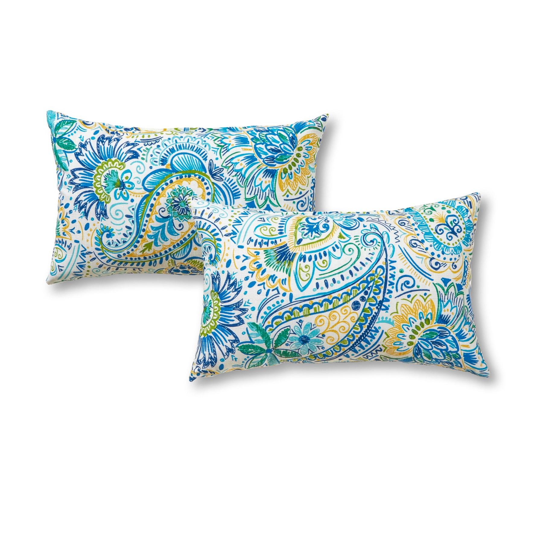 Indoor/Outdoor Reversible Throw Pillow